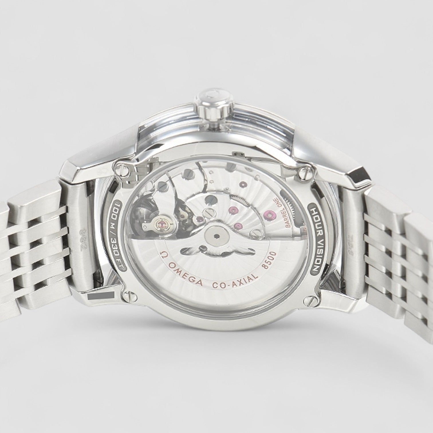 De Ville Co-Axial Hour Vision Silver Dial SS / Alligator