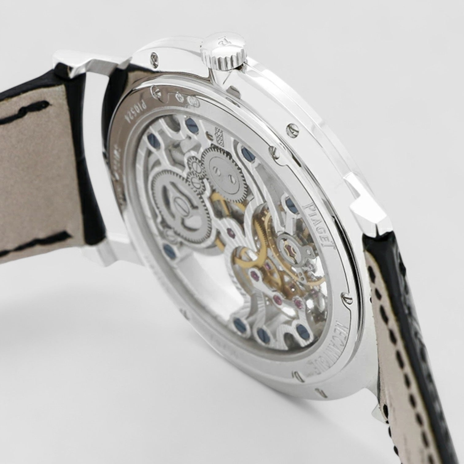 Skeleton White Gold Watch