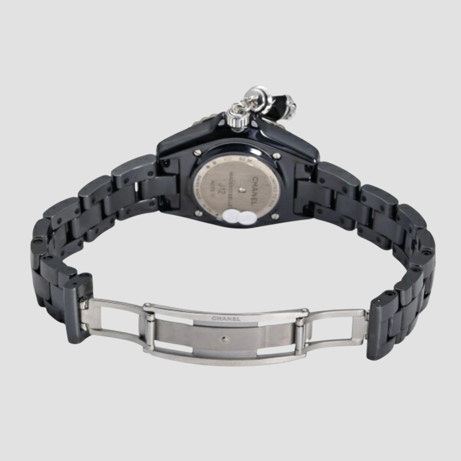 J12 Mademoiselle ACTE II Black Dial Ladies Watch