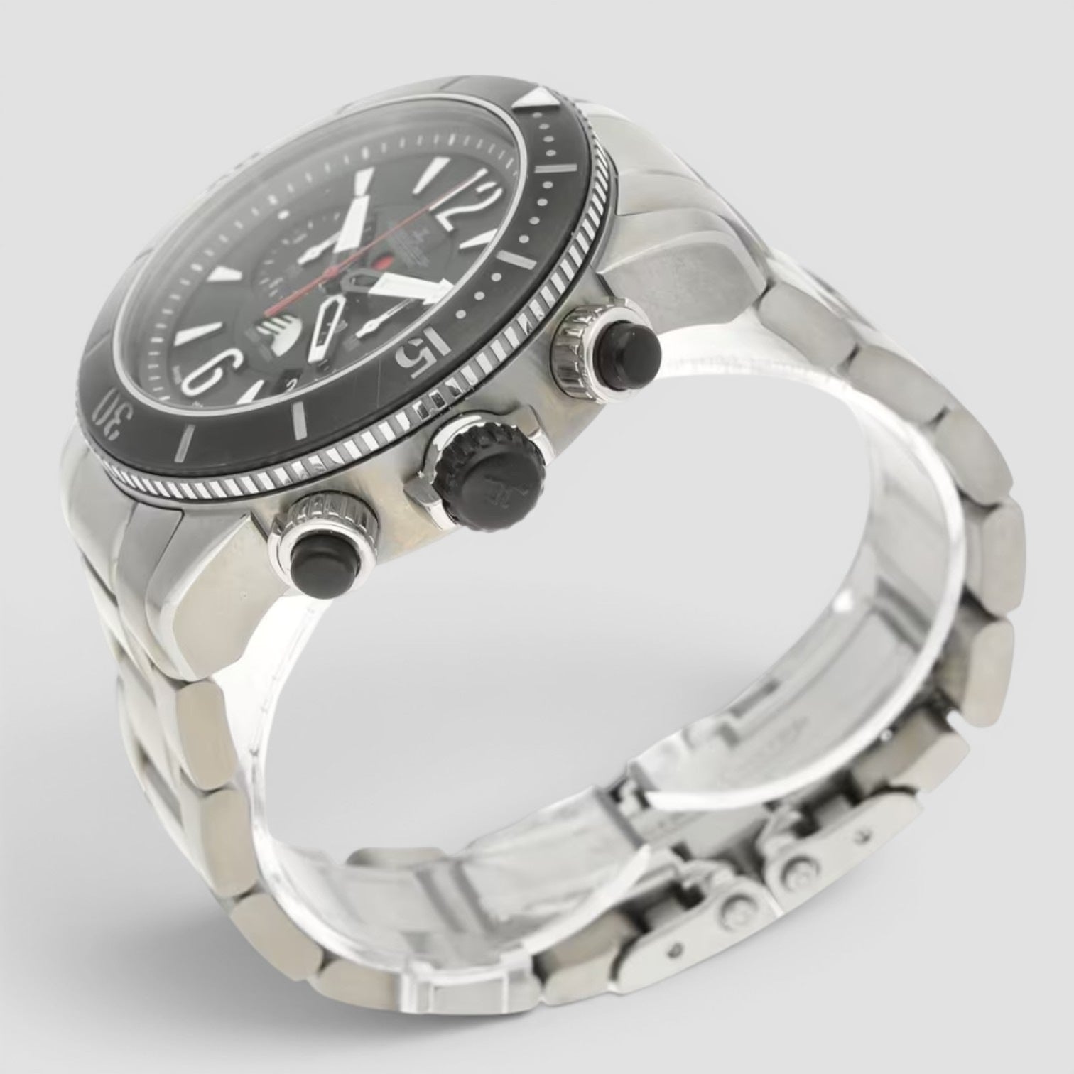 Master Compressor Black 46mm Rubber Automatic Chronograph