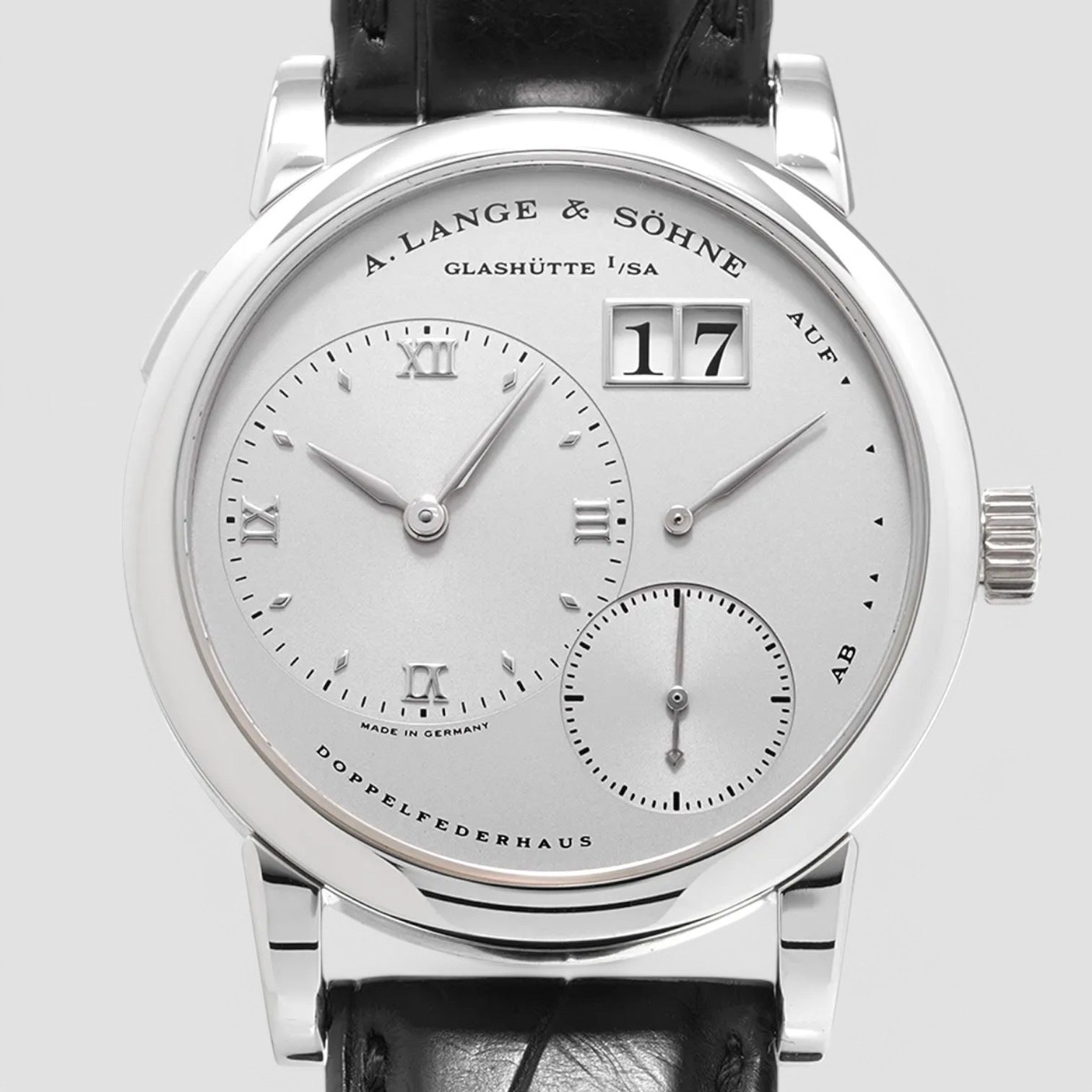 Lange 1 Platinum "STEALTH" Silver Dial