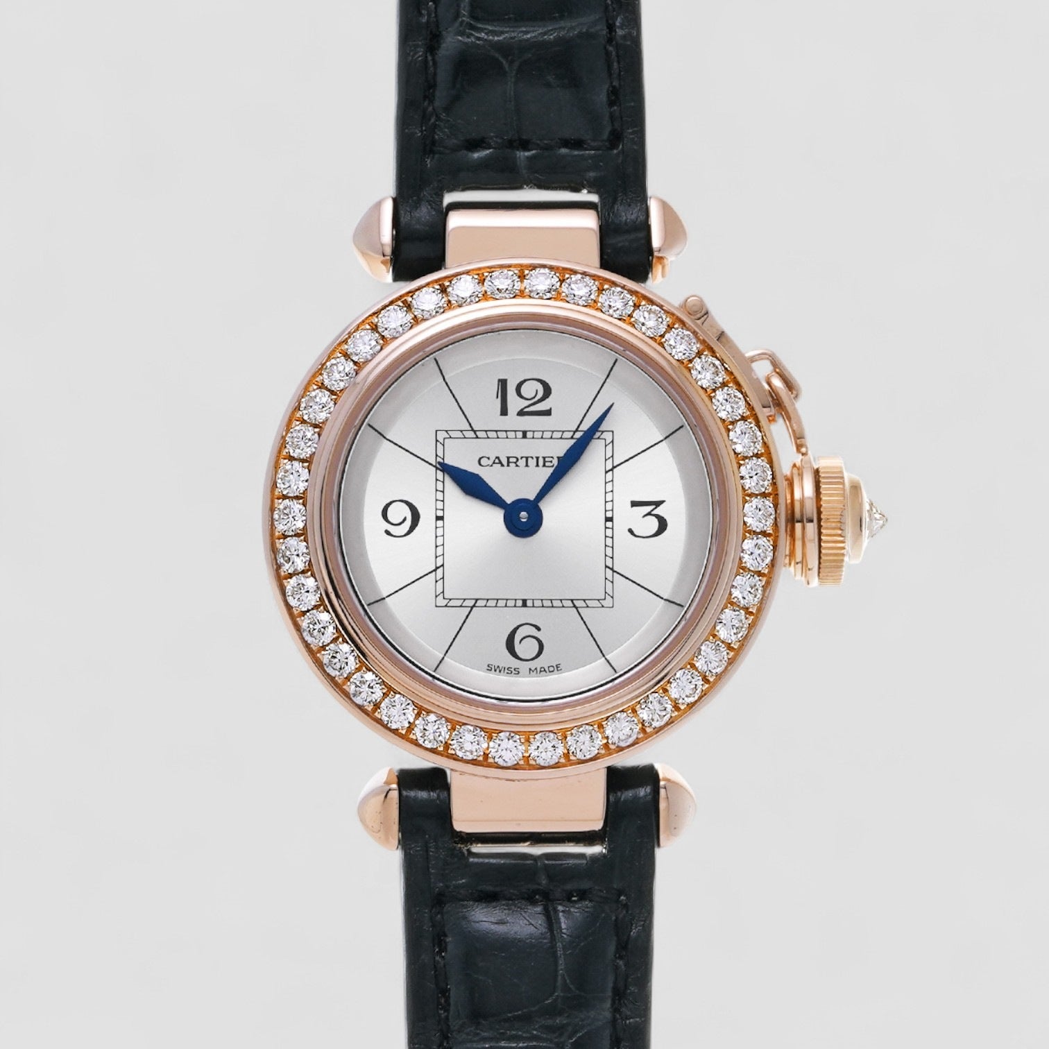 Miss Pasha 27mm Rose Gold Diamond Ladies Watch