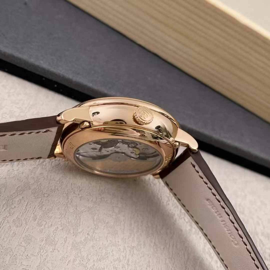 Villeret Quantième Complete Calendar 8 Days Rose Gold