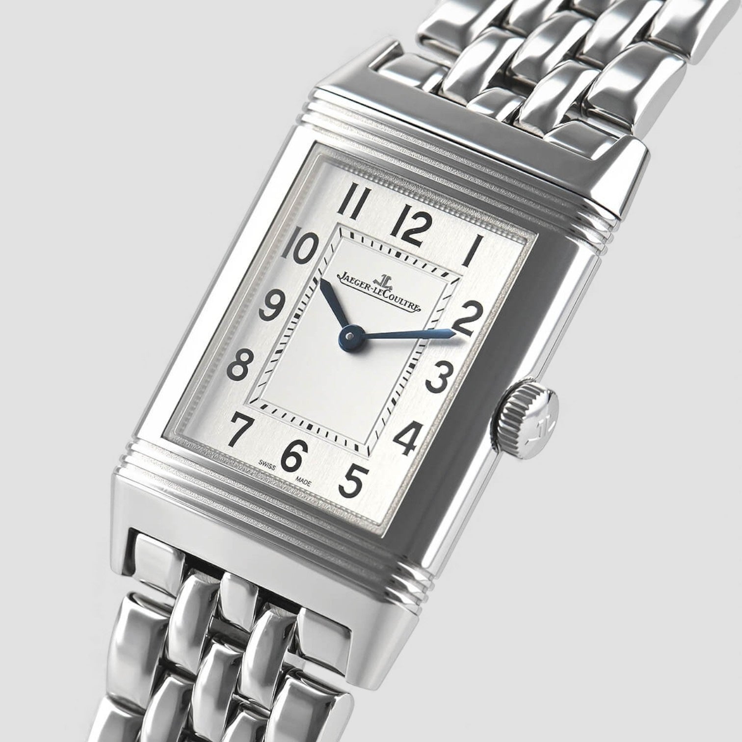 Reverso Classic Quartz Silver Dial Ladies Watch
