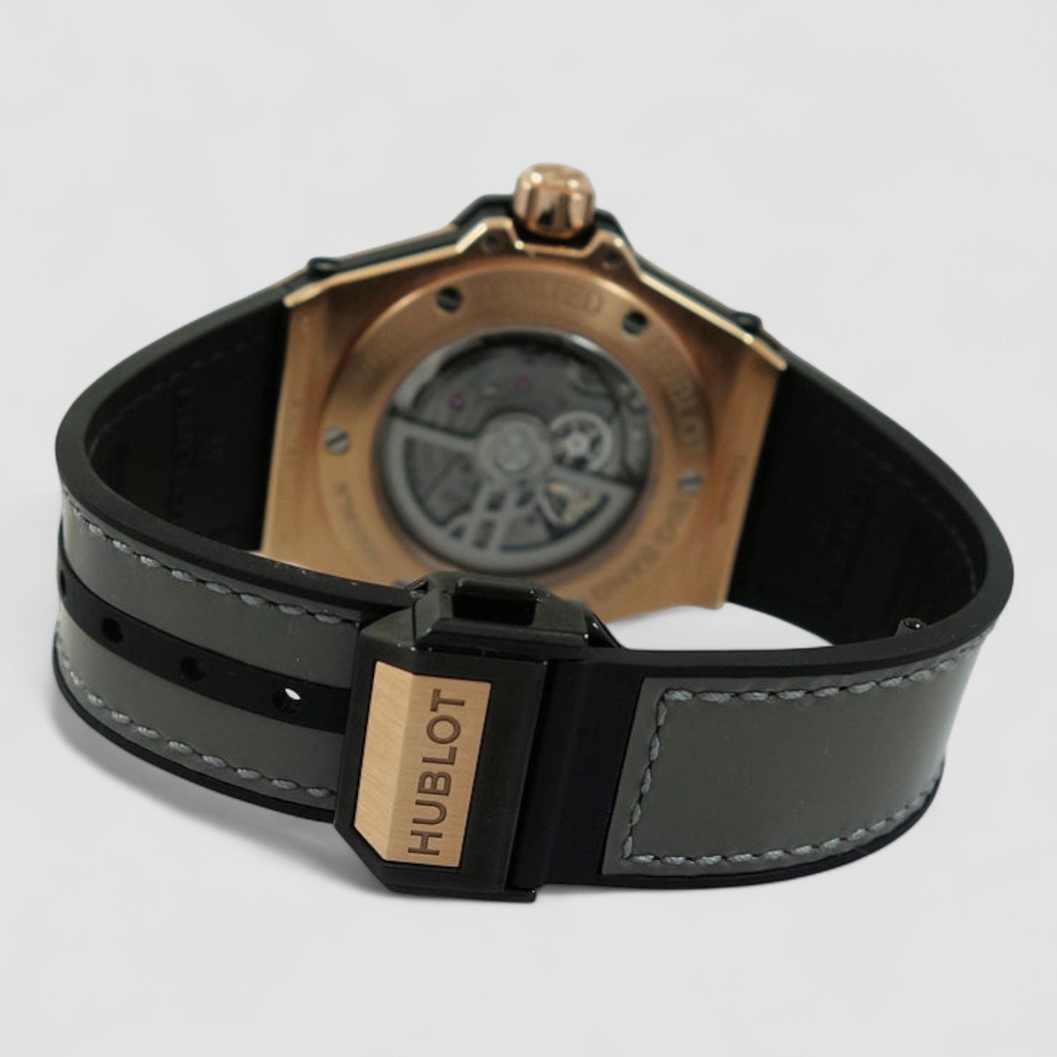 Big Bang One Click Sang Bleu Automatic Diamond Grey Dial Men's Watch