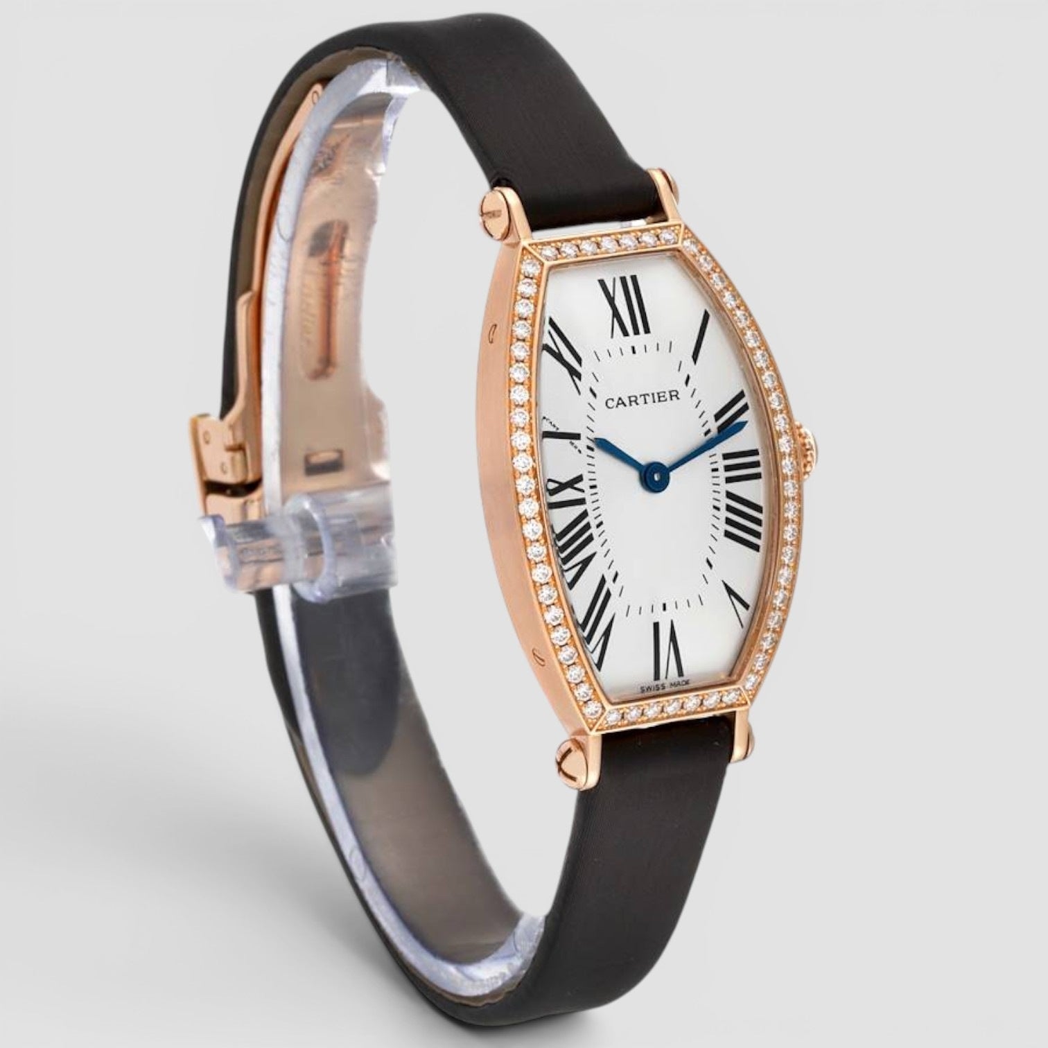 Tonneau 18K Rose Gold Diamond Ladies’ Watch