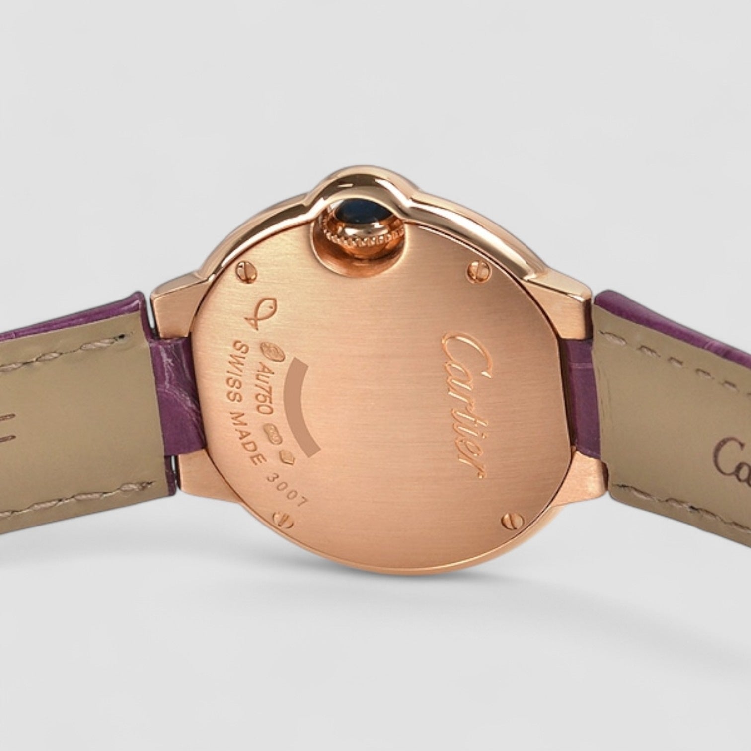 Ballon Bleu Silver Dial Rose Gold Diamond Bezel Ladies Watch