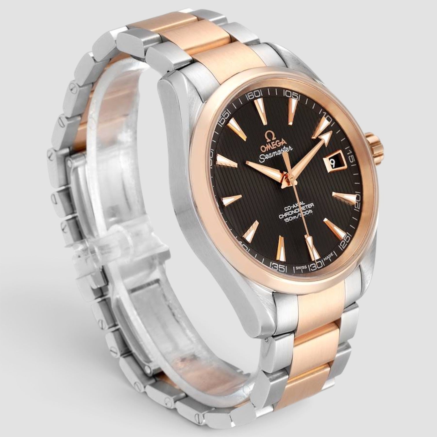 Seamaster Aqua Terra 41.5mm Steel & Rose Gold Grey Dial