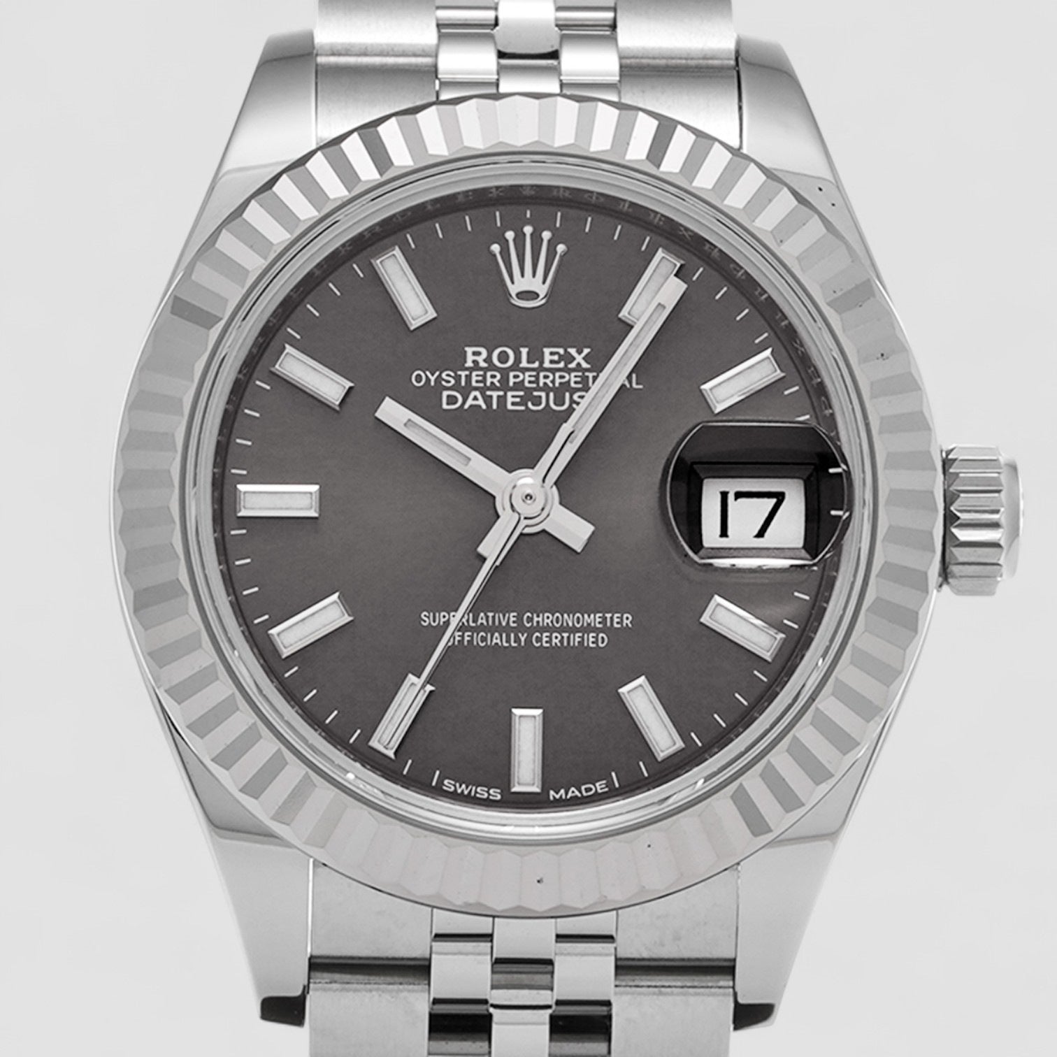 Lady-Datejust Rhodium Dial Automatic Ladies Jubilee Watch
