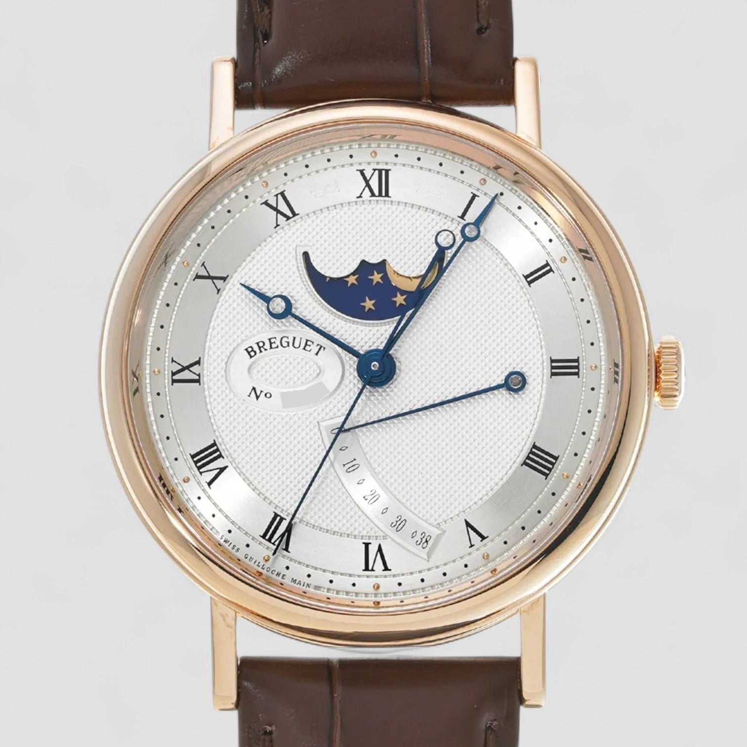 Classique Automatic Gold Dial Brown Leather Men's Watch