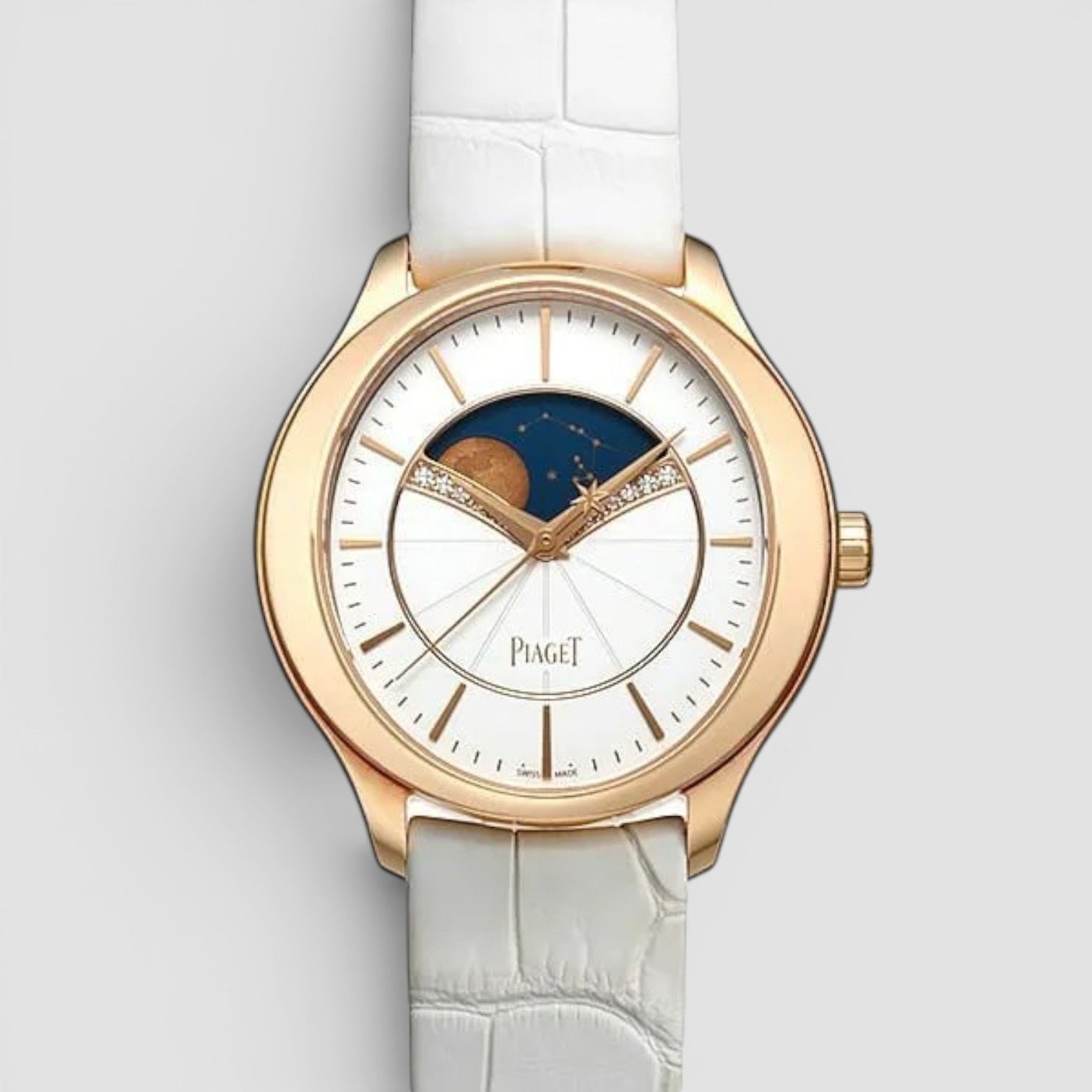 Limelight Stella 36mm 18K Rose Gold Diamond-Set Moon Phase