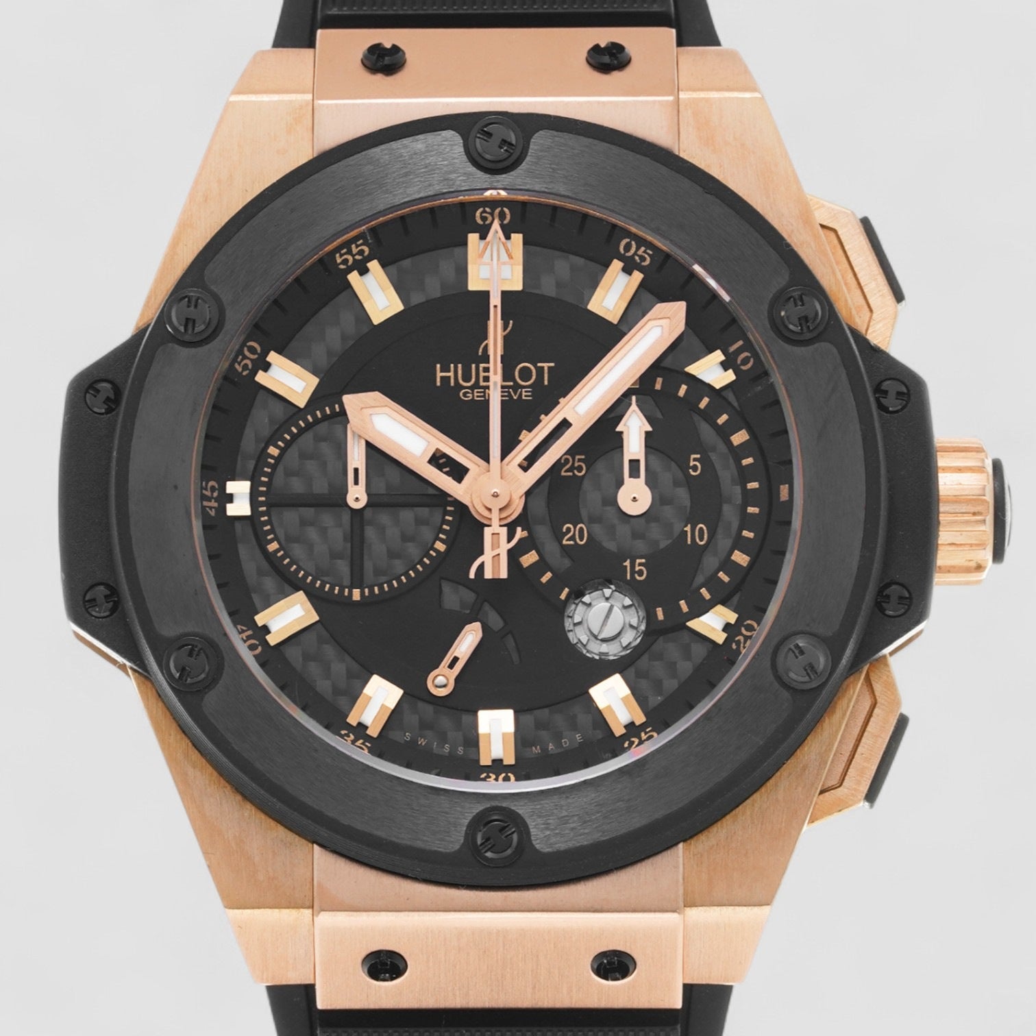 King Power Split Second Automatic Black Dial Men's Watch
