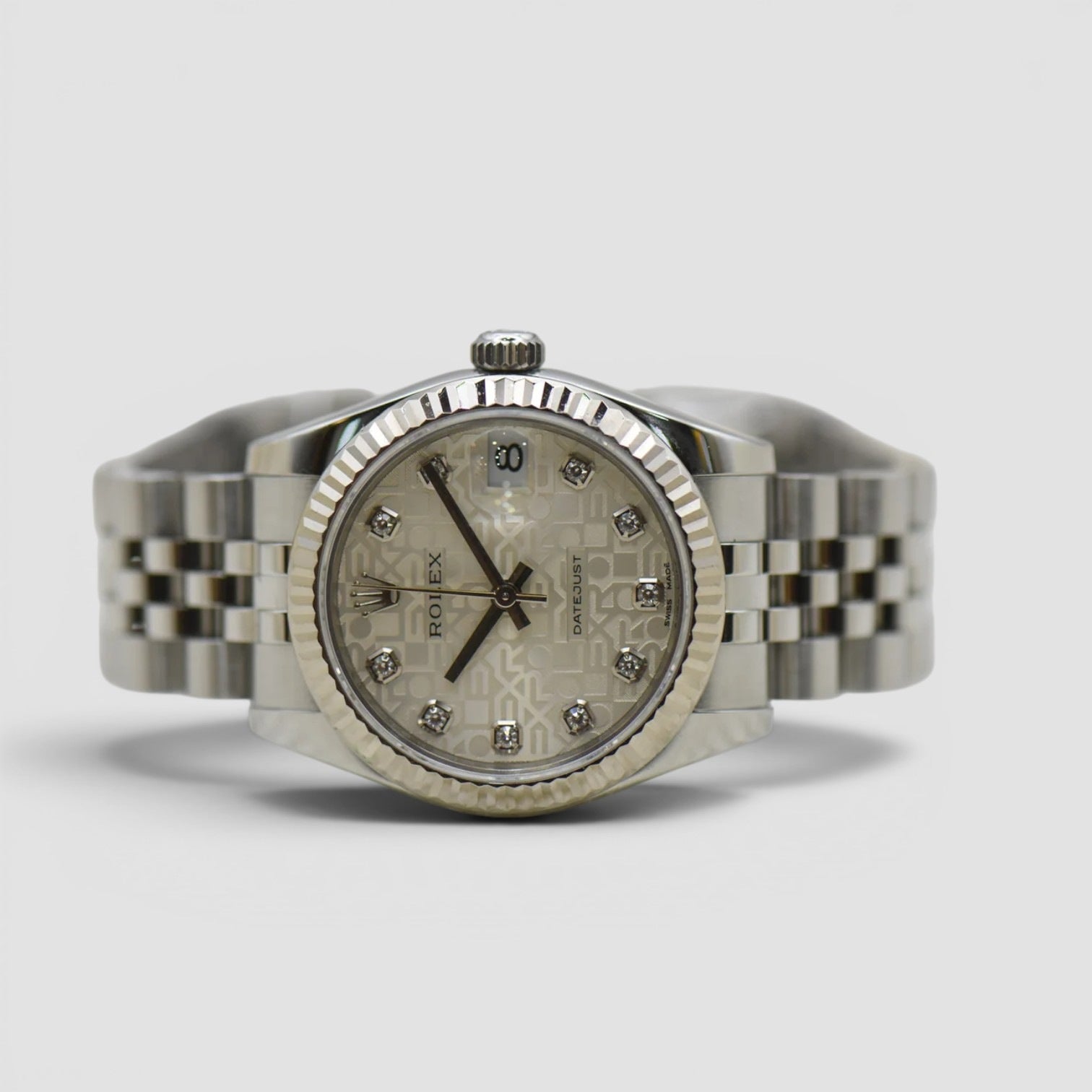 Datejust 31 silver computer diamond dial jubilee
