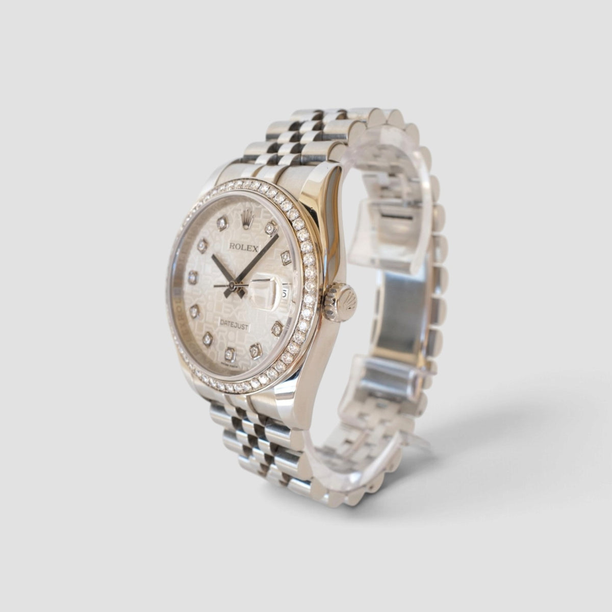 Datejust 36 Silver Computer Diamond Dial Jubilee