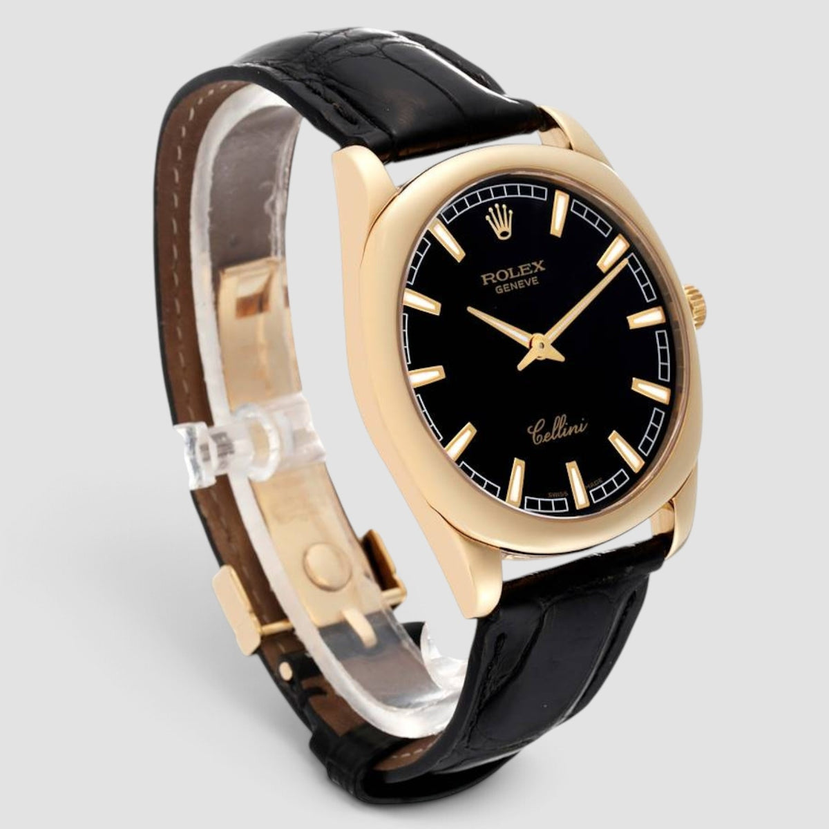Cellini Danaos 38mm Yellow Gold Black Dial
