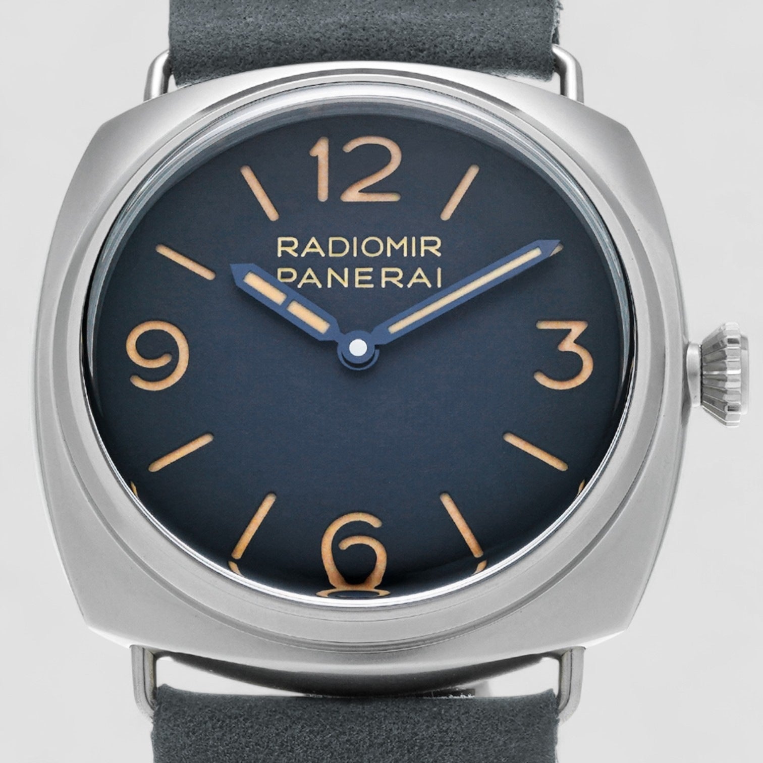 Radiomir Tre Giorni Hand Wind Blue Dial Men's Watch