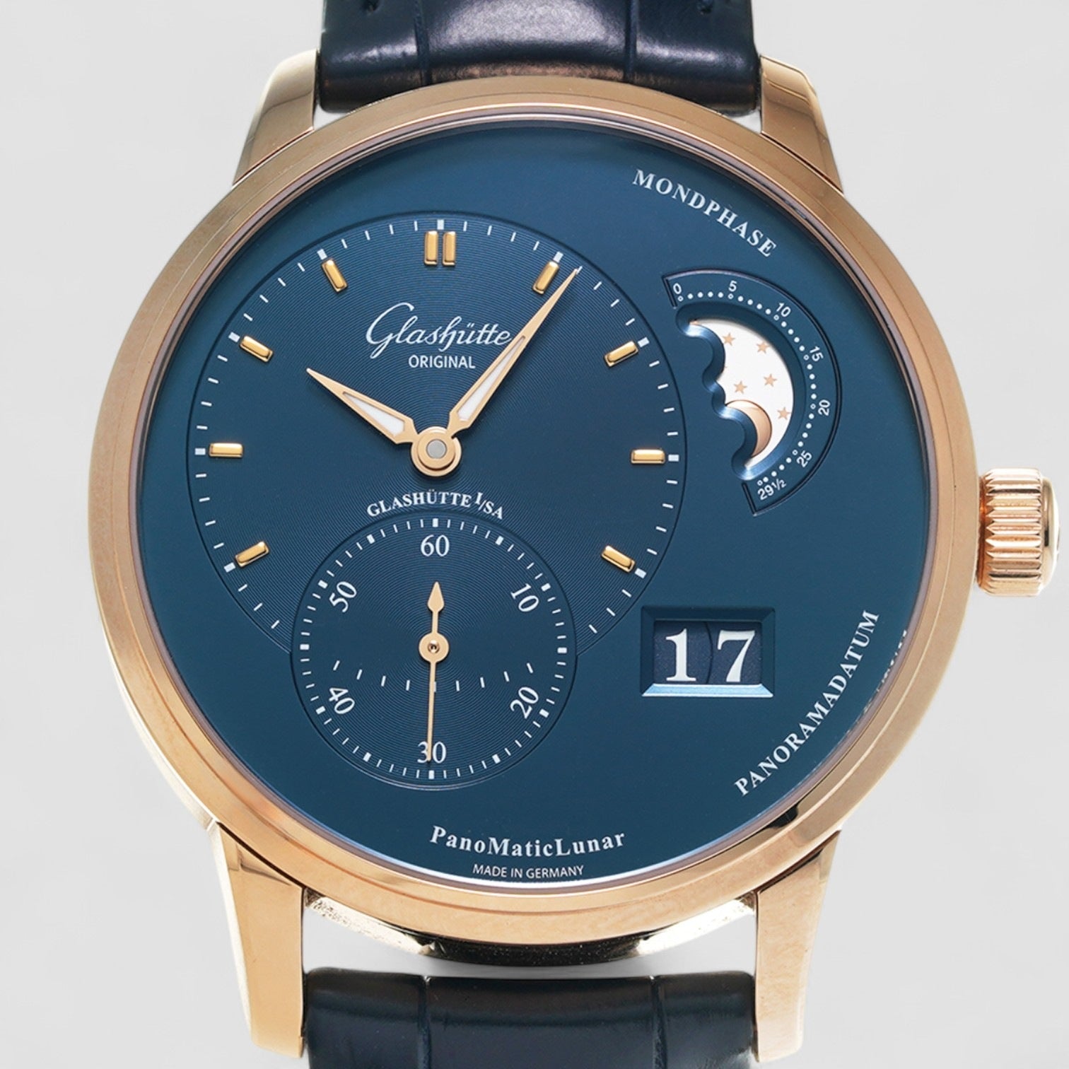 PanoMaticLunar Rose Gold Automatic Movement 40mm