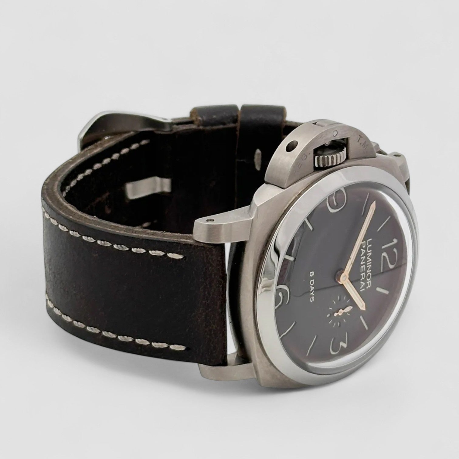 Luminor 1950 Left-Handed 8 Days Titanio Brown Dial