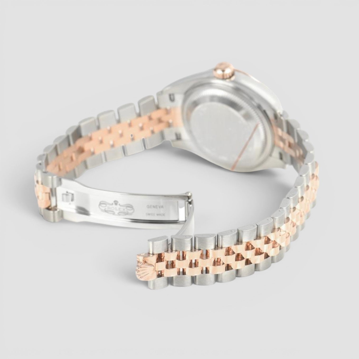 Lady-Datejust 28mm Steel & Everose Gold Aubergine Diamond Dial