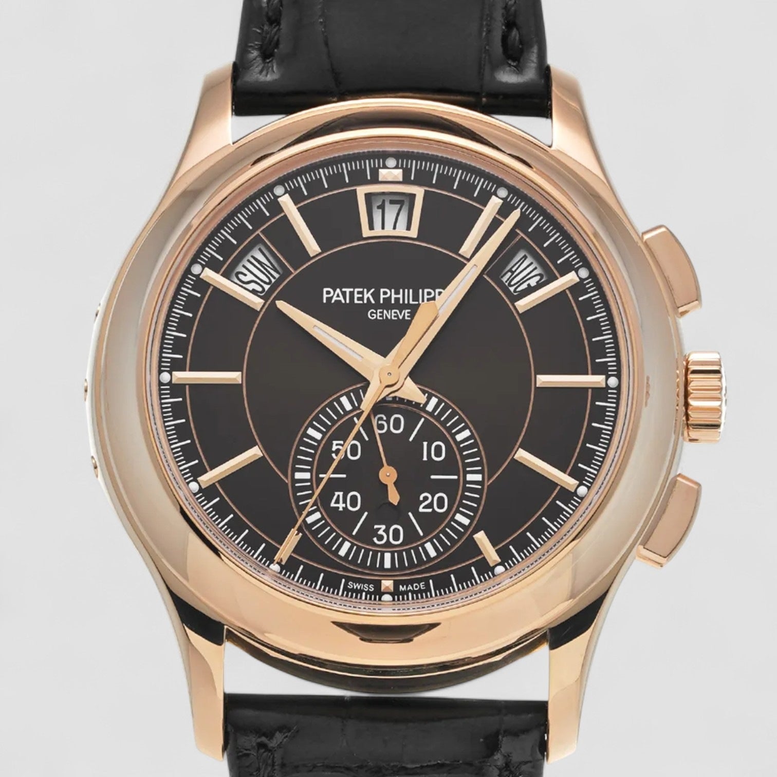 Chronograph Annual Calendar 18K Rose Gold Brown Dial