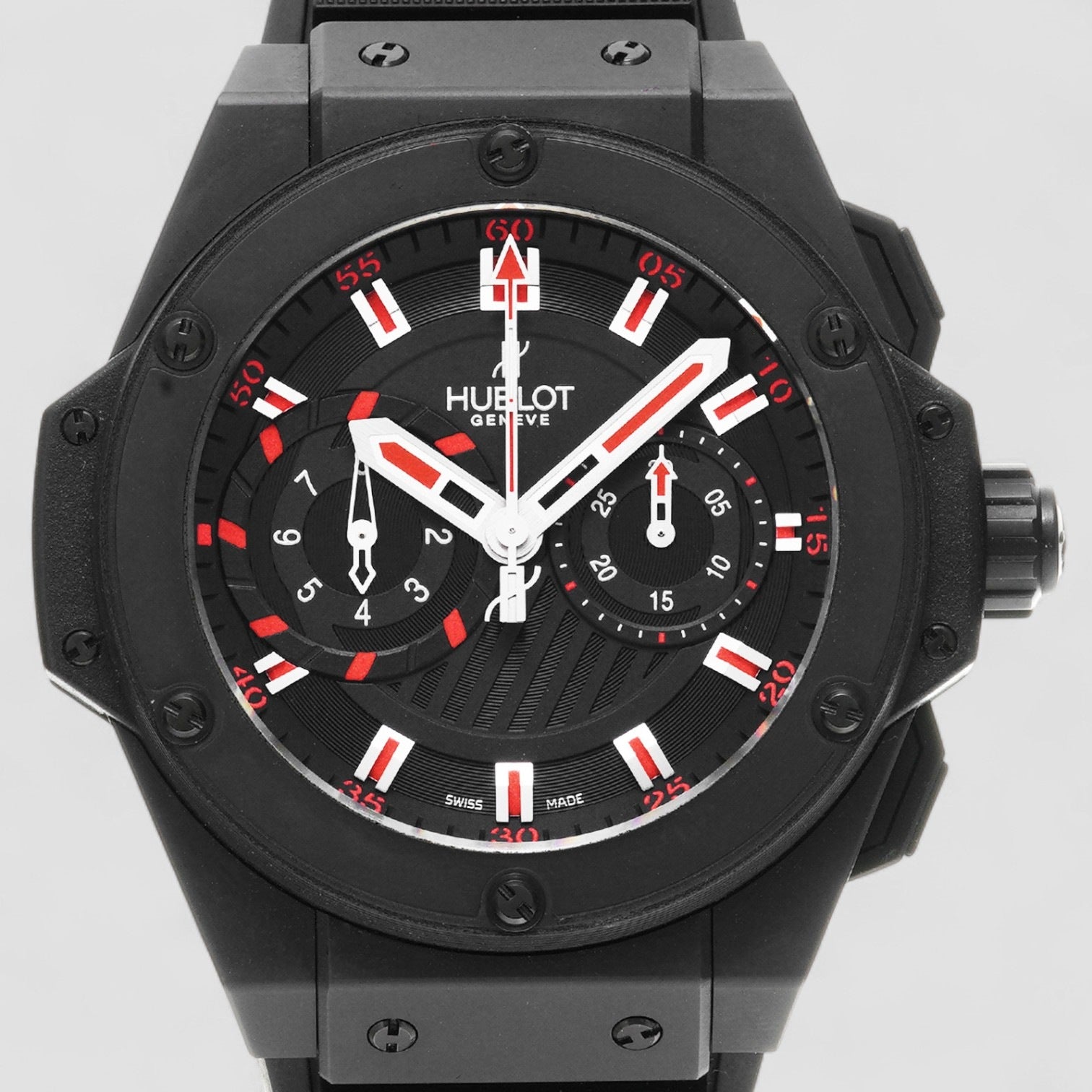 FACTORY SERVICED King Power Foudroyante Black Magic 48mm