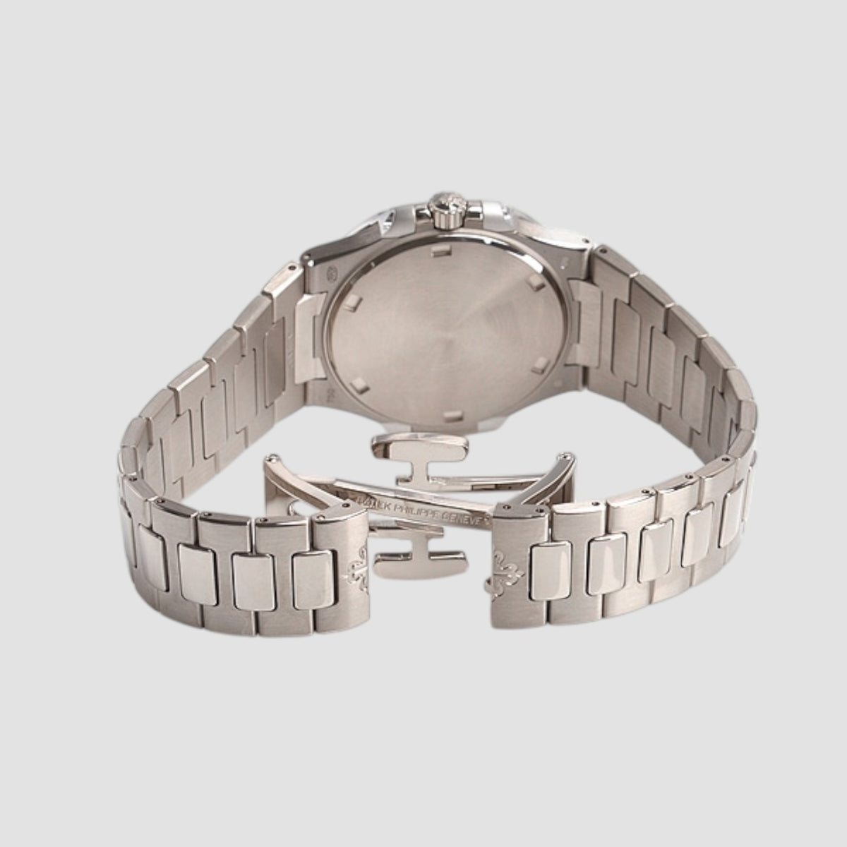 Nautilus Ladies 32mm 18K White Gold Diamond Bezel