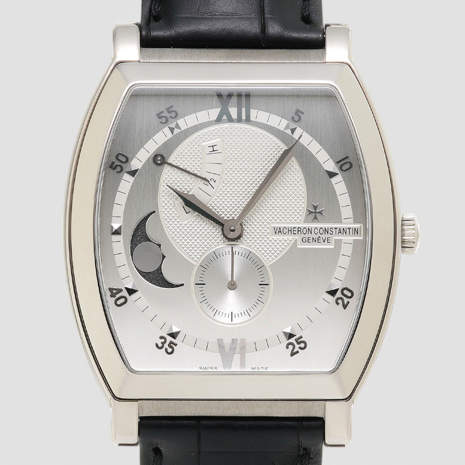 Malte Tonneau Moonphase Power Reserve Mens Watch