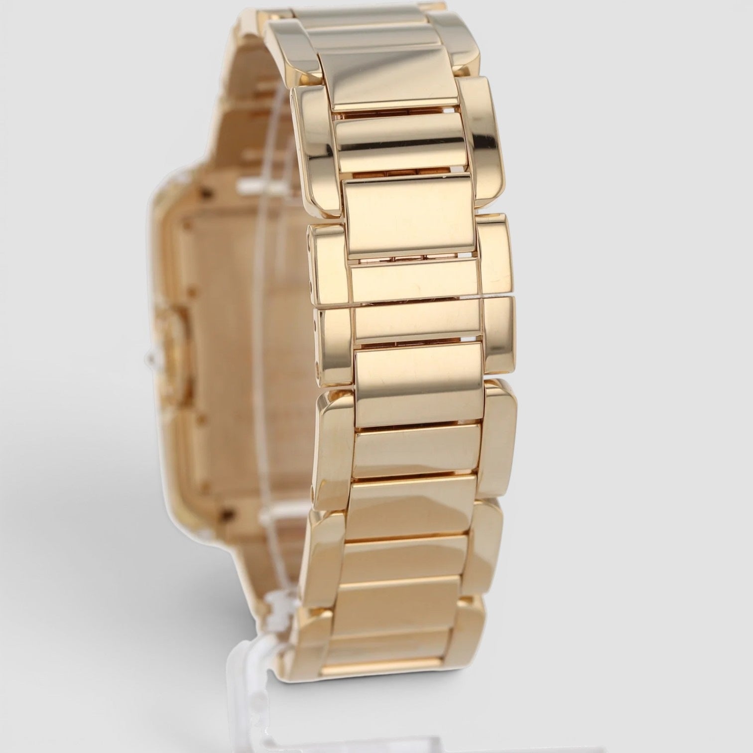 Tank Anglaise Automatic 18K Yellow Gold Diamond-Set