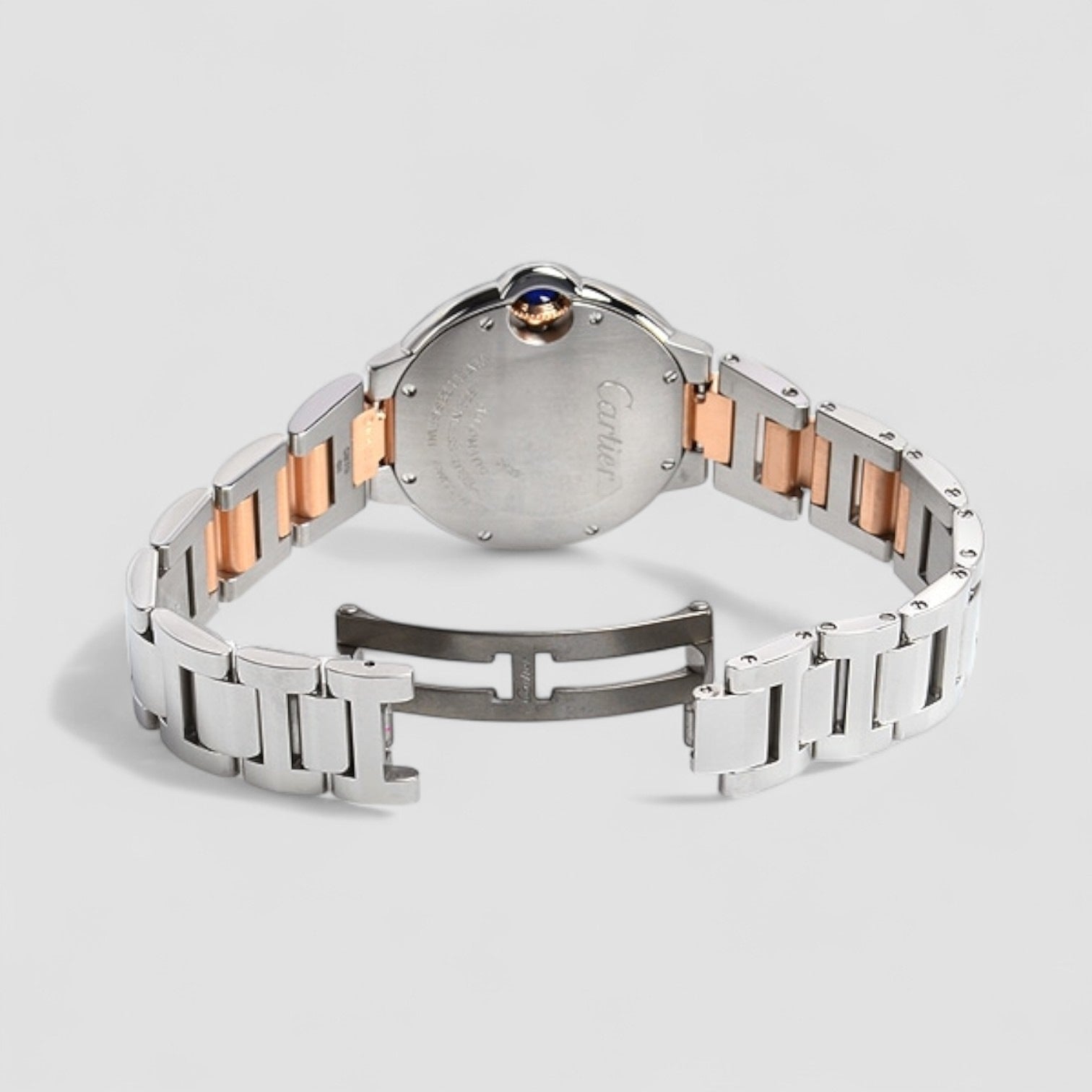 Ballon Bleu Rose Dial Gold Ladies Watch