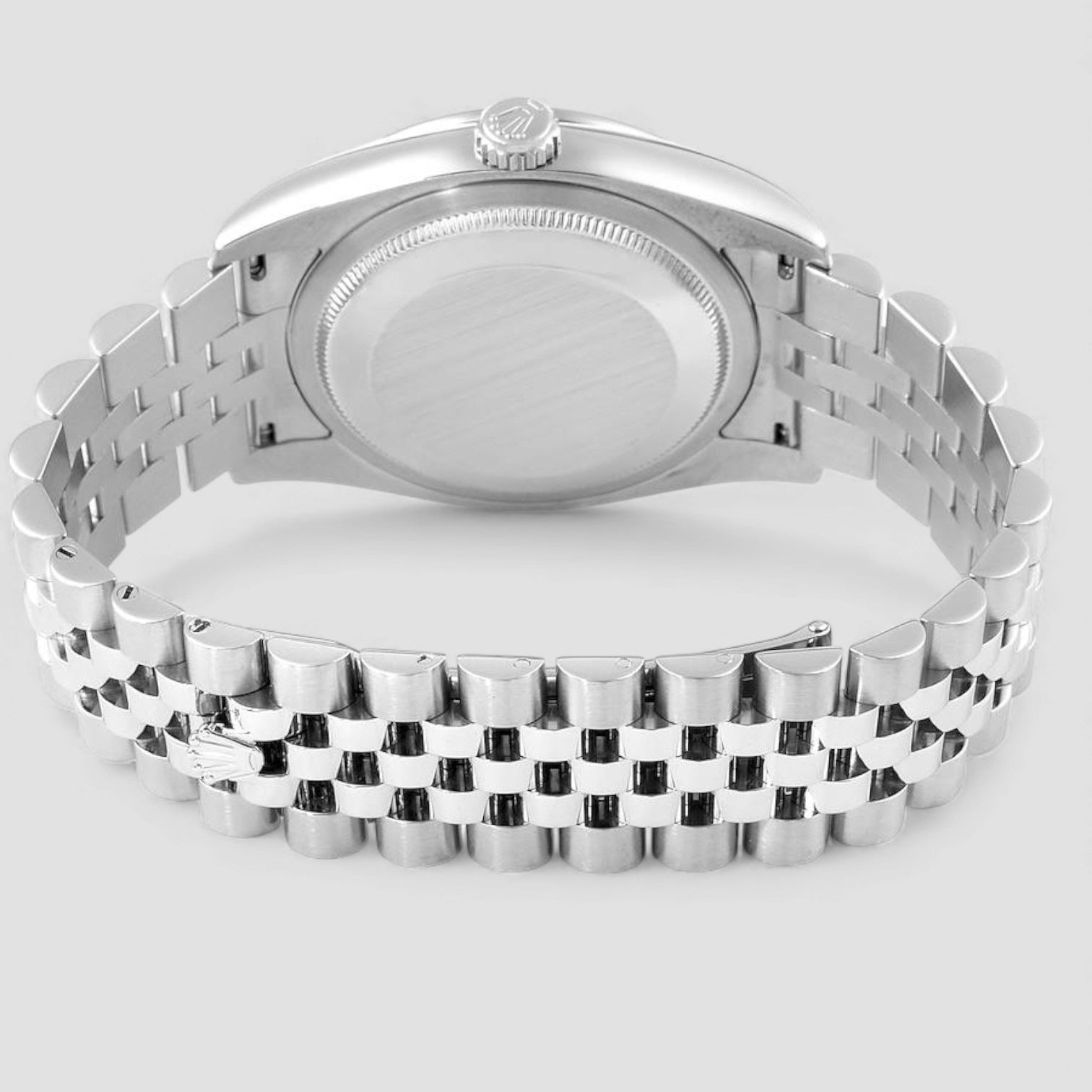 Datejust 36 Silver Wave Diamond Dial Mens Watch