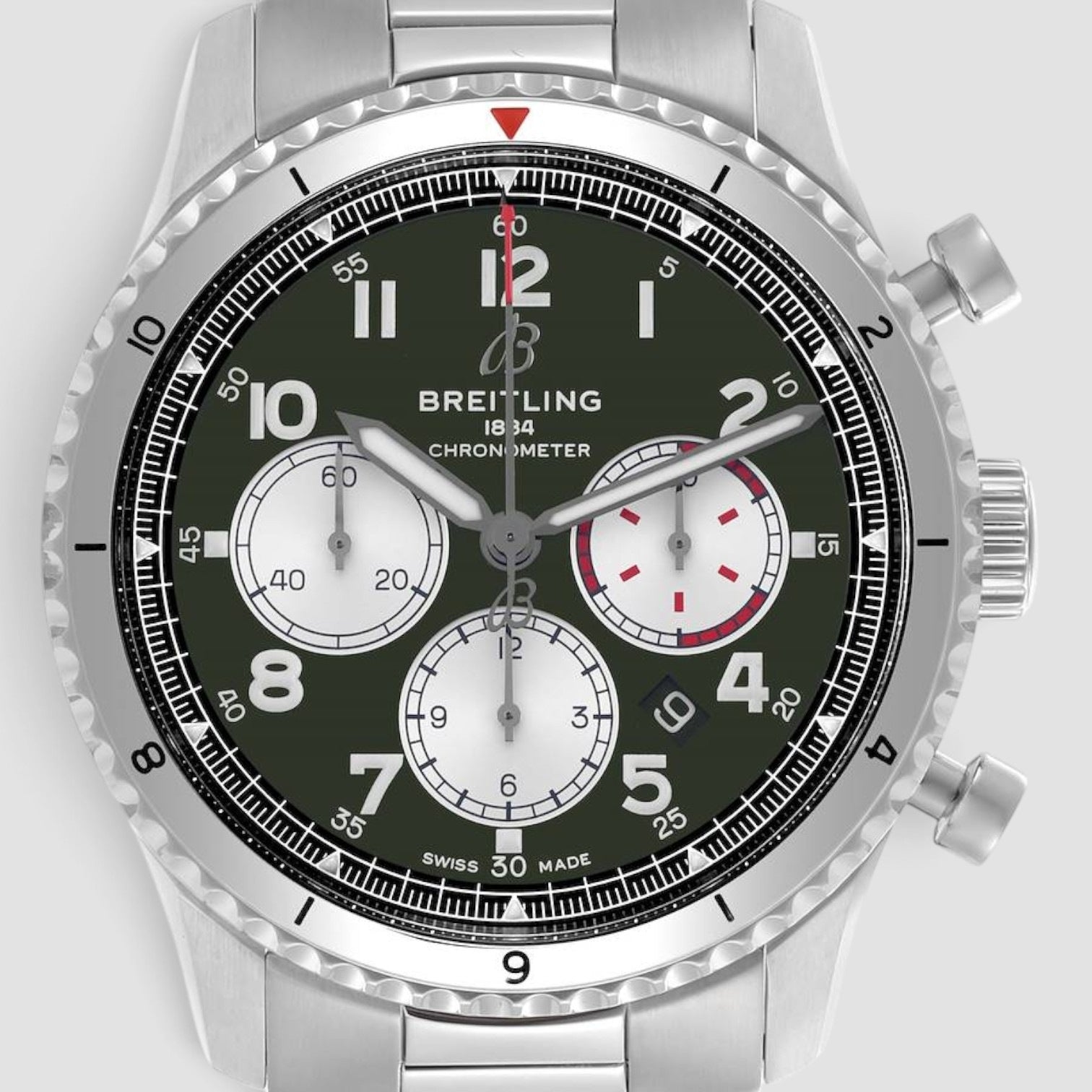 Aviator 8 B01 Chronograph 43 Curtiss Warhawk Green Dial