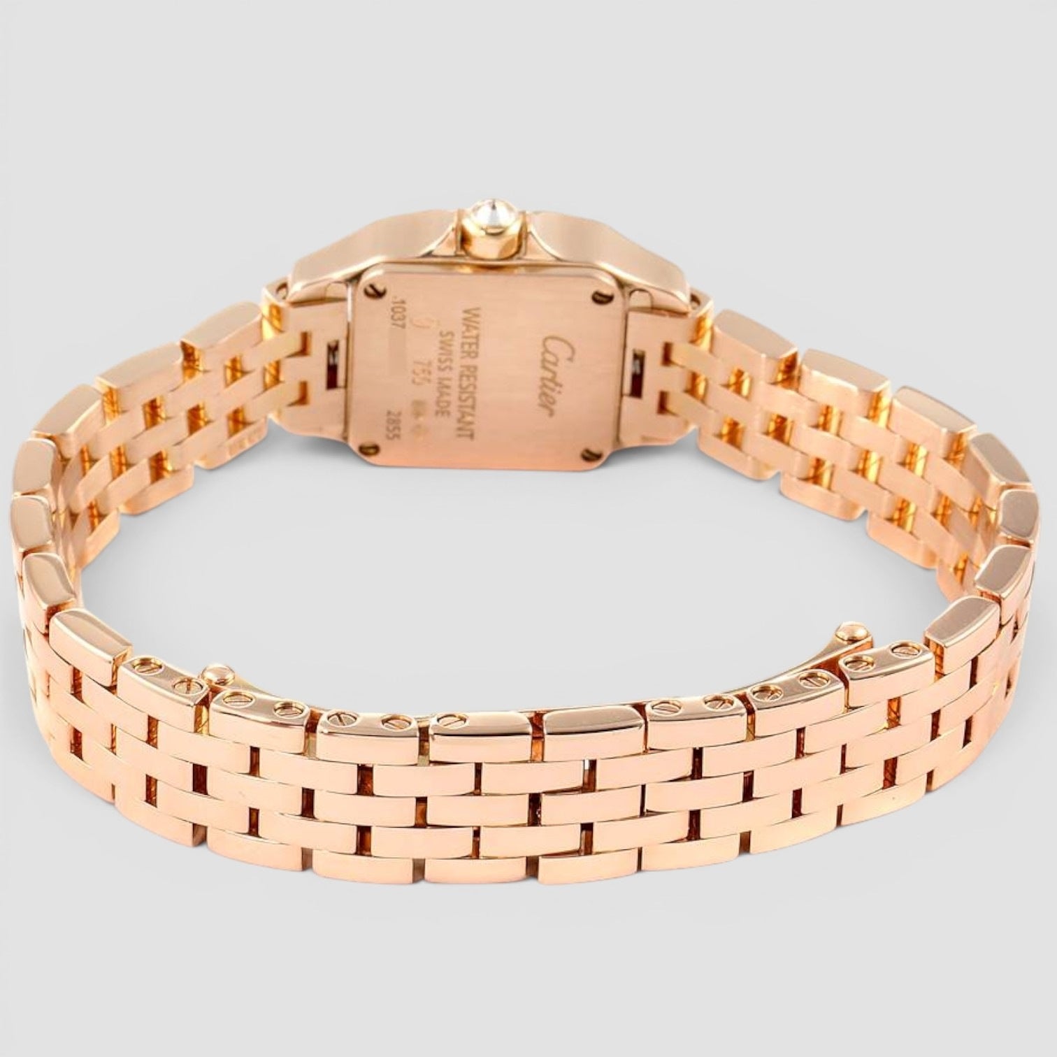 Santos Demoiselle Mini 18K Rose Gold Diamond-Set