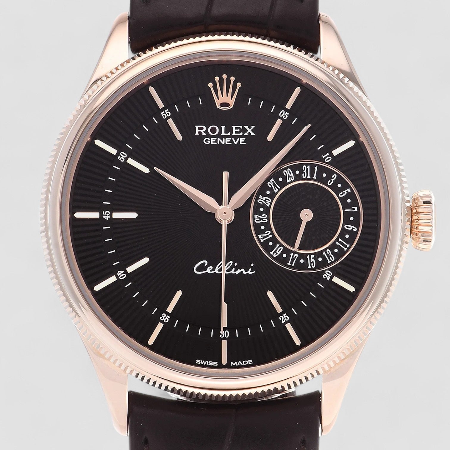 Cellini Date 18k Everose Gold Automatic Men's Watch
