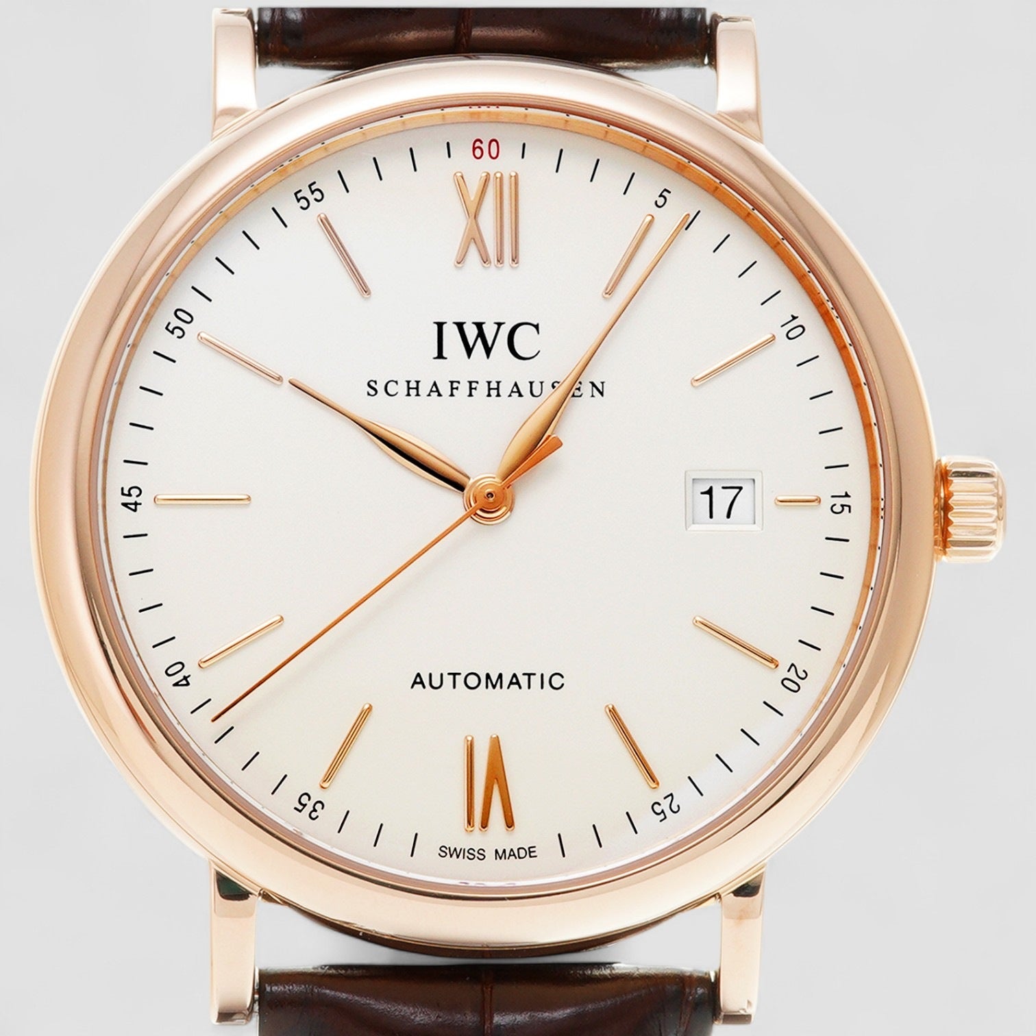 Portofino Automatic 18k RG Silver Dial