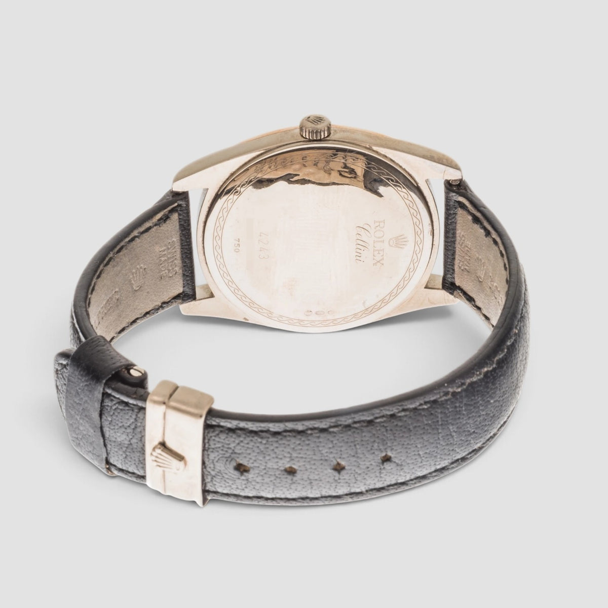 Cellini Danaos 38mm White Gold Black Dial