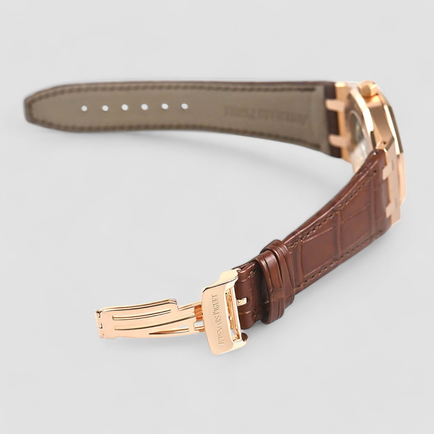 Royal Oak Jumbo White Dial 18K Rose Gold