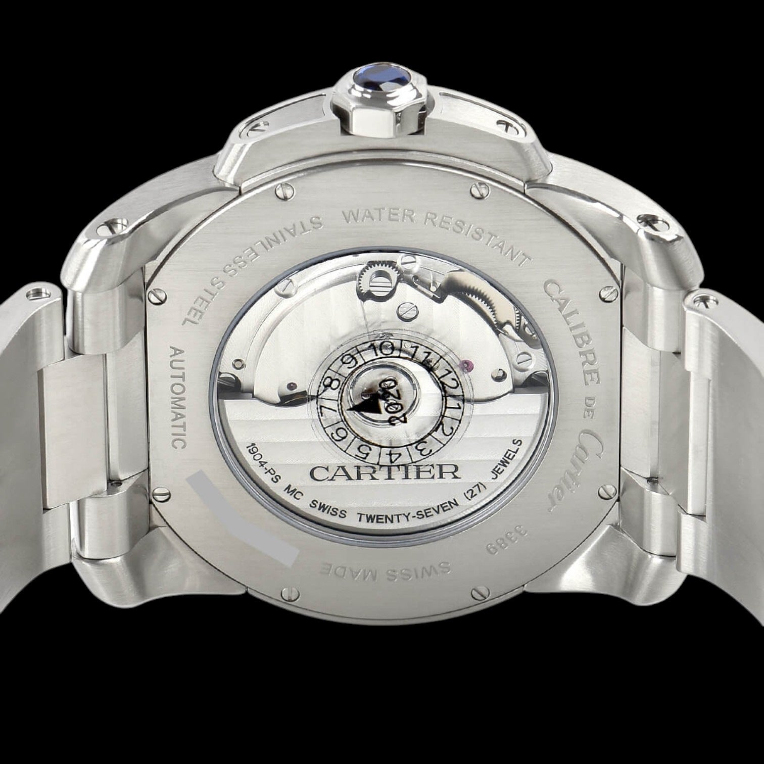 Calibre de Cartier Automatic Silver Dial SS / SS