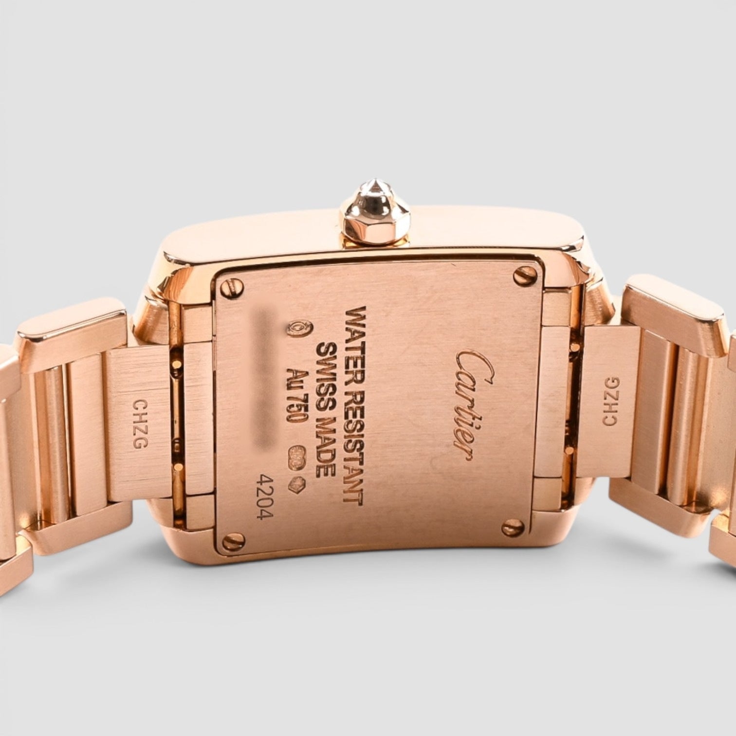 Tank Française Small 18K Rose Gold Diamond