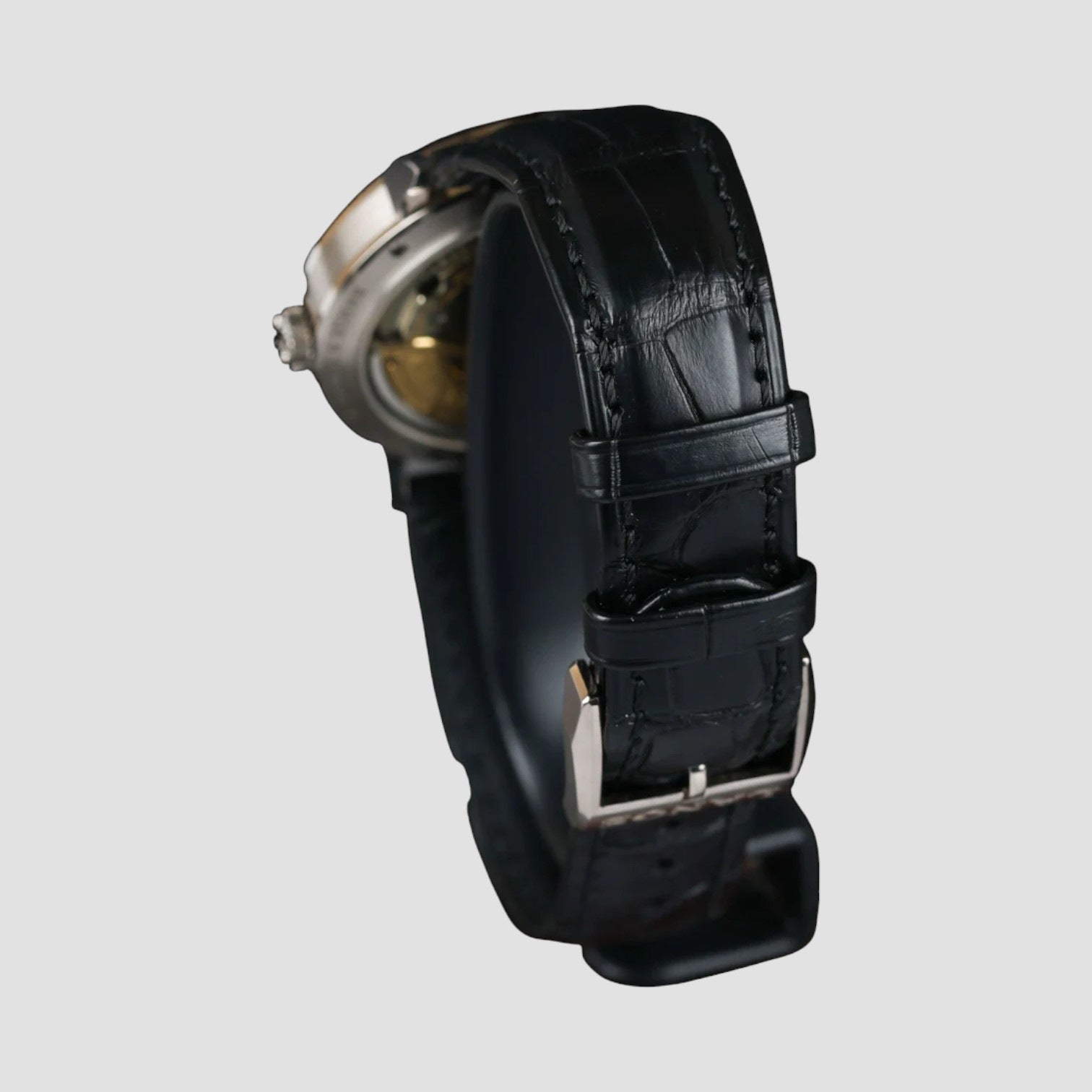 Saxonia Outsize Date 18K White Gold / Black Dial