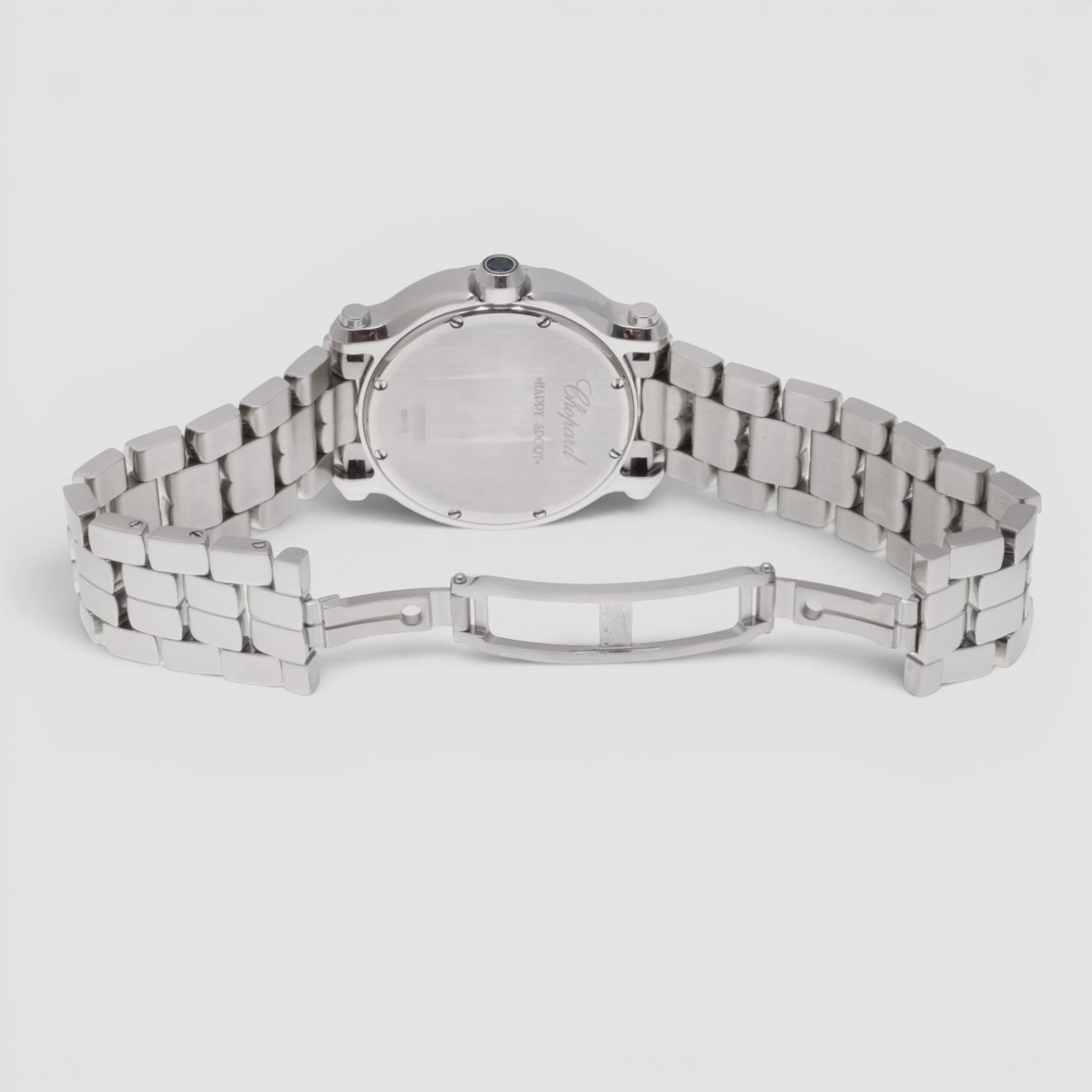 Happy Sport 36mm Steel White Dial Diamond