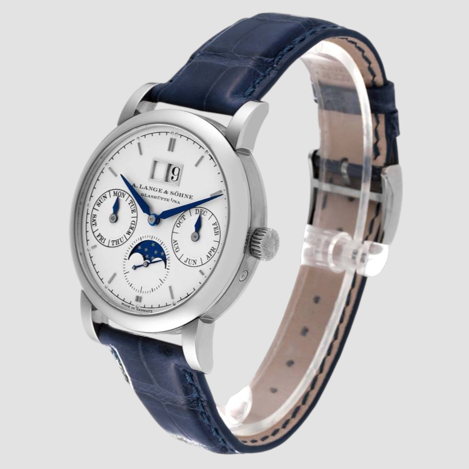 Saxonia Annual Calendar 18K White Gold