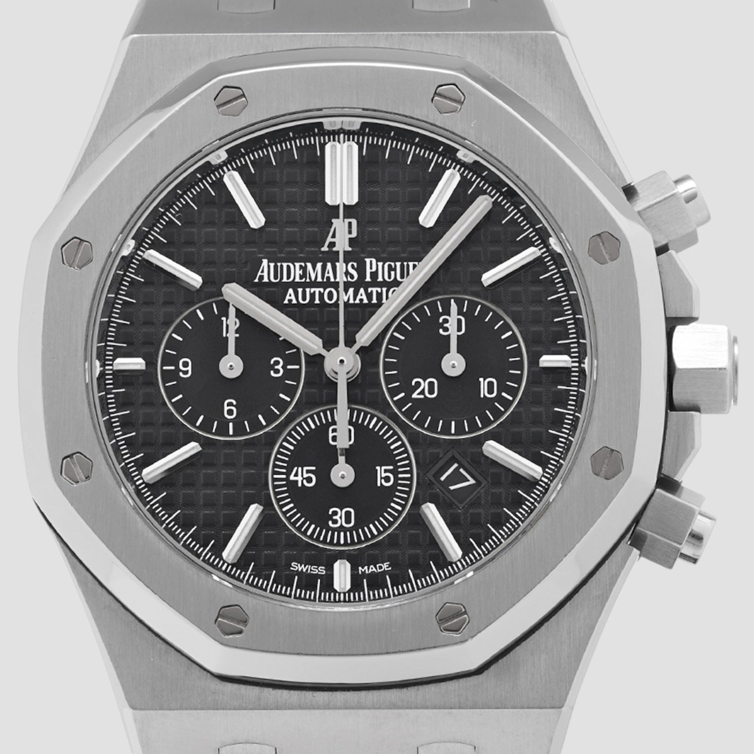 Royal Oak Chronograph Stainless Steel 41mm Black Dial Bracelet