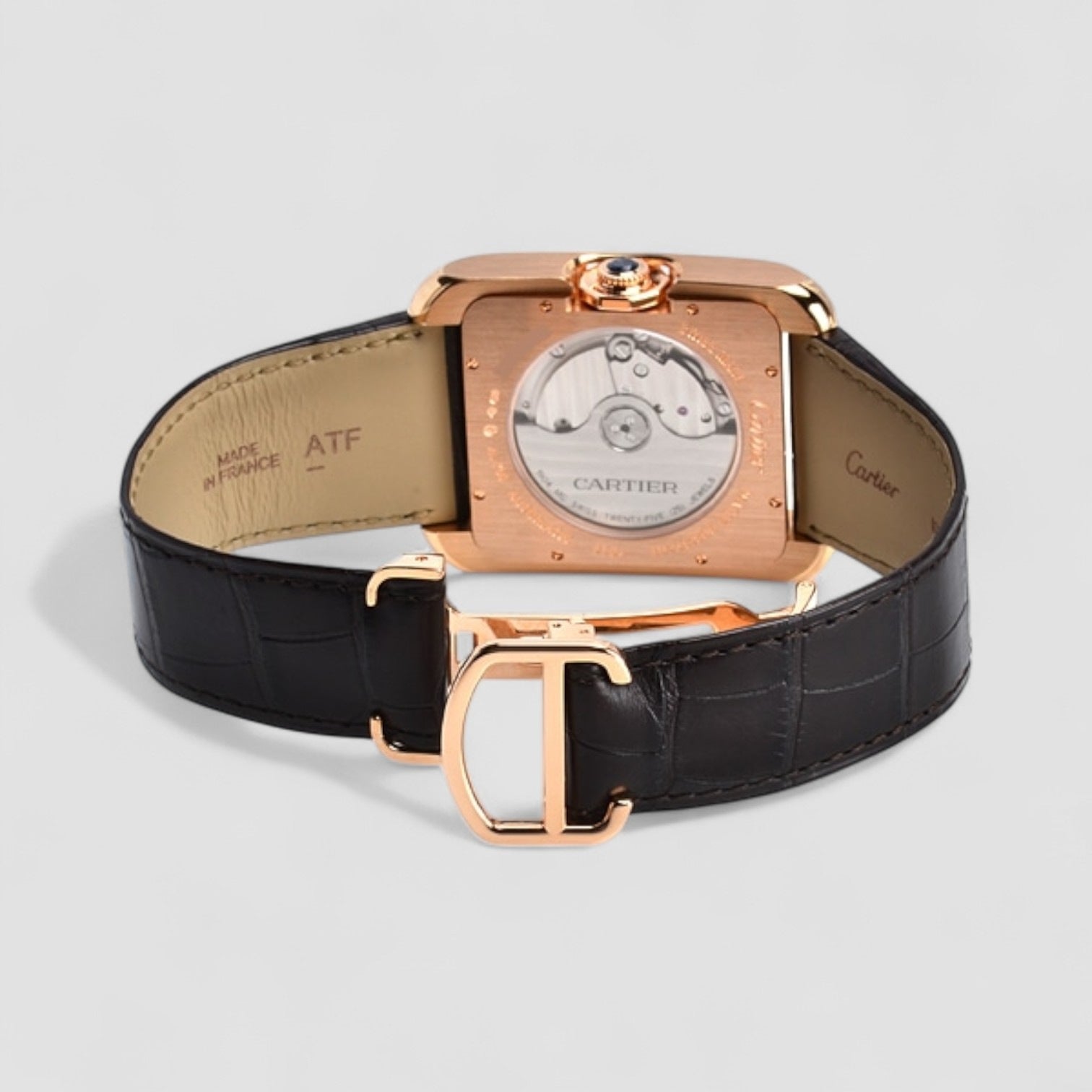 Tank Anglaise Large 18K Rose Gold Automatic