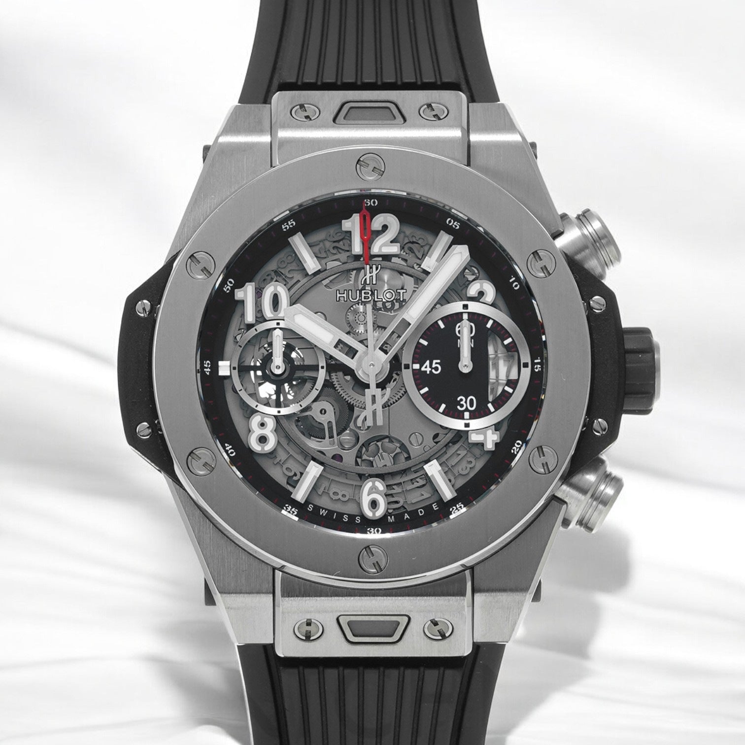 Bang Unico 42mm Titanium Case Skeleton Dial Rubber