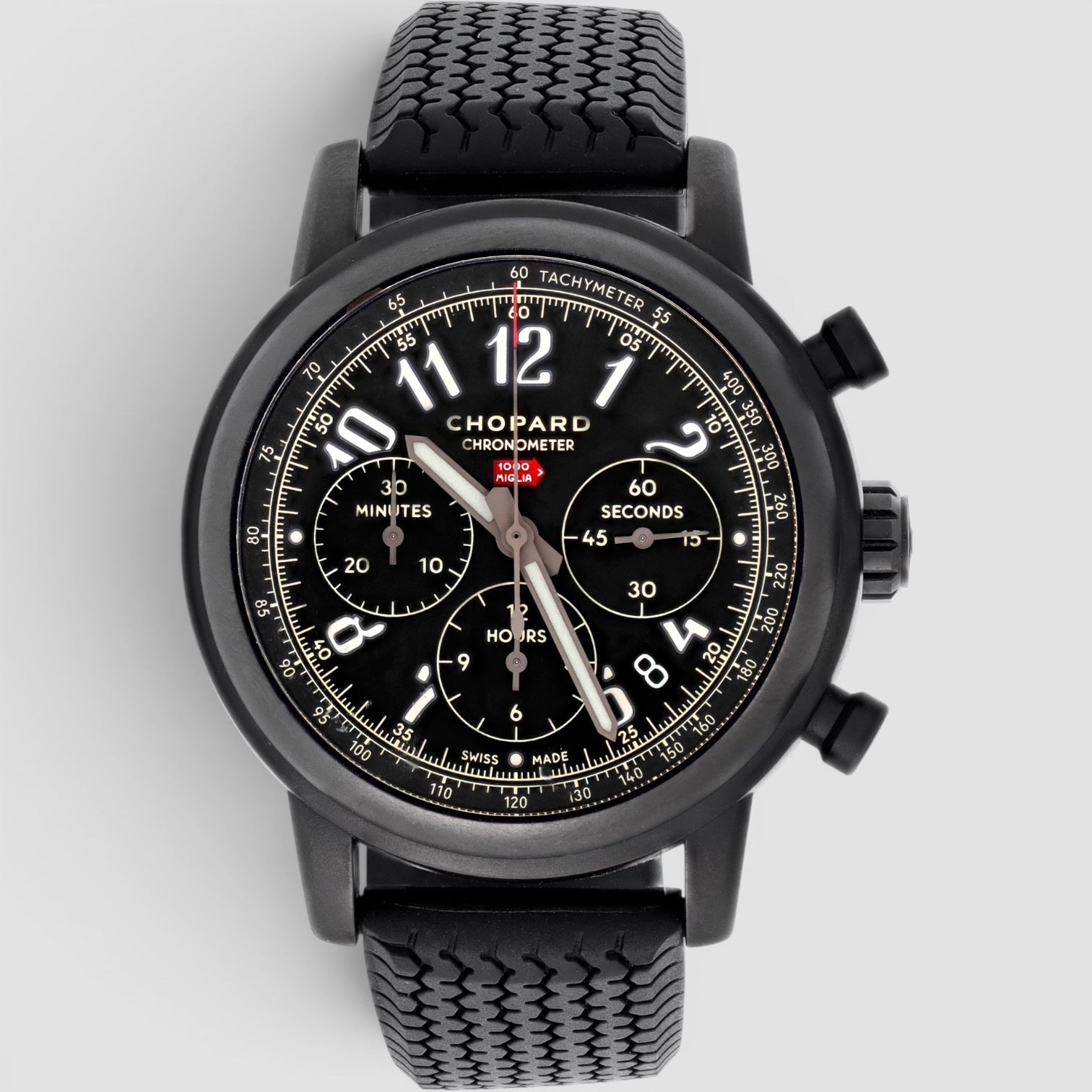 Mille Miglia Chronograph 42mm Stainless Steel Black Dial
