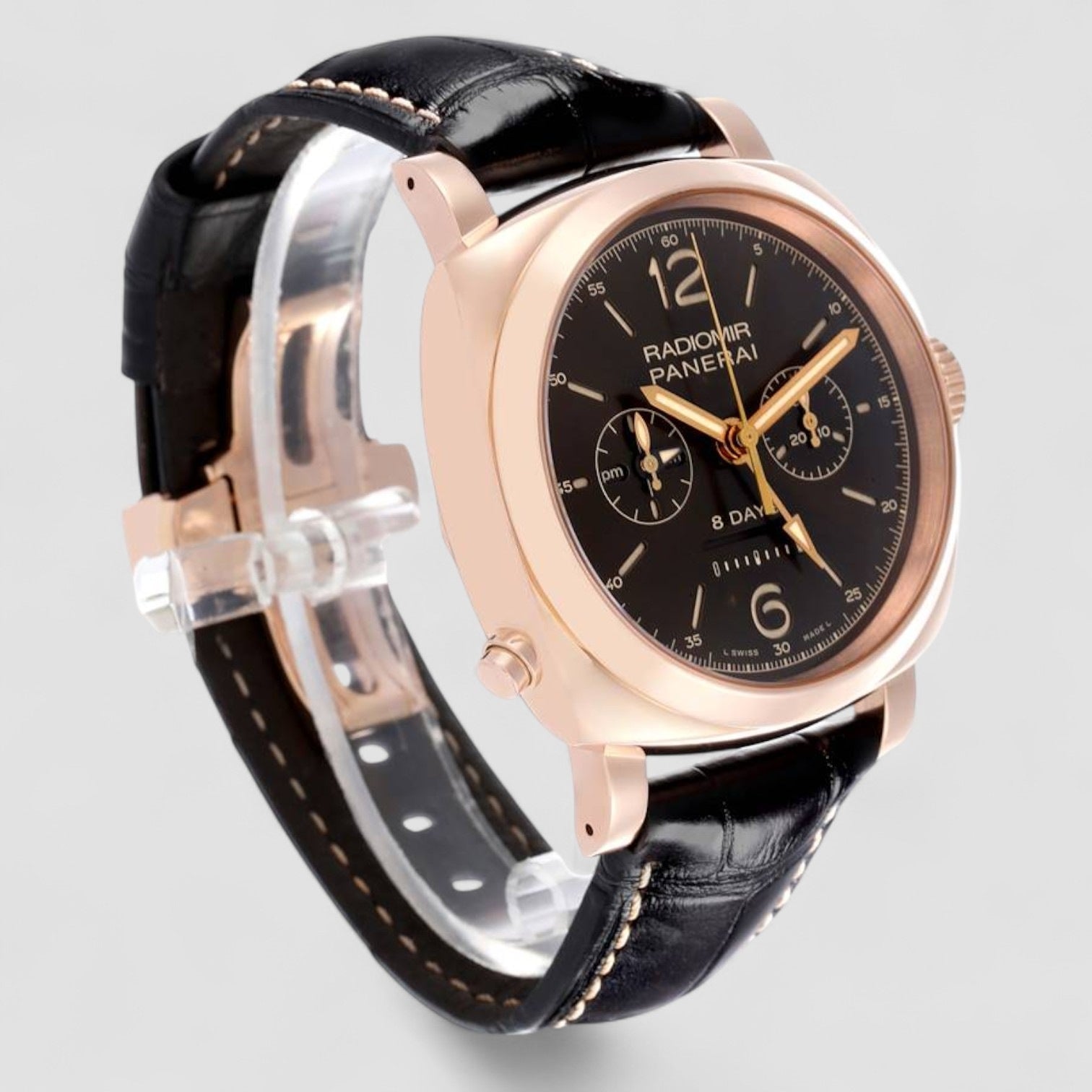 Radiomir Monopulsante 8 Days GMT Rose Gold Watch