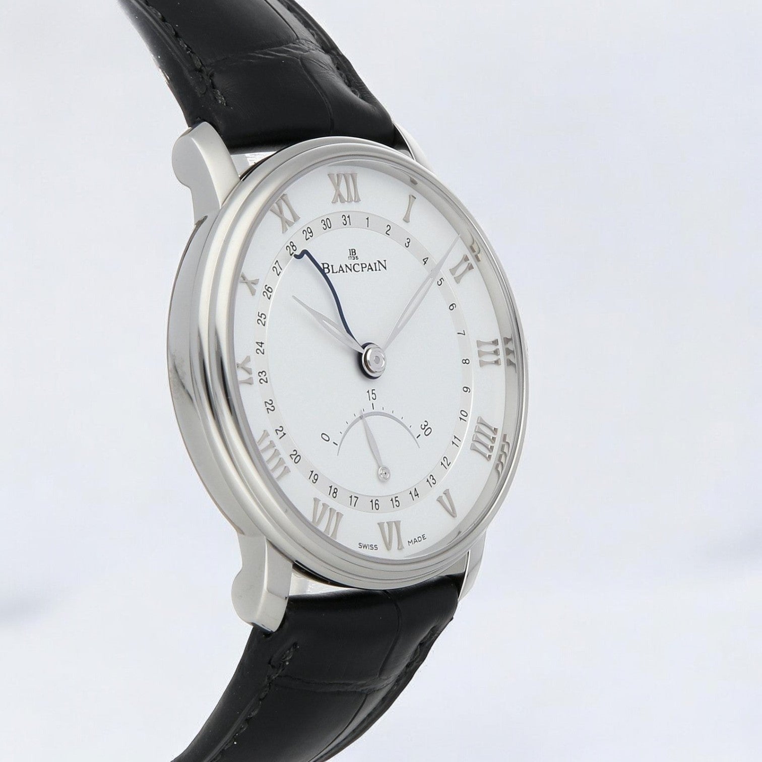 Villeret Ultra Slim Date 30 Seconds Retrograde SS
