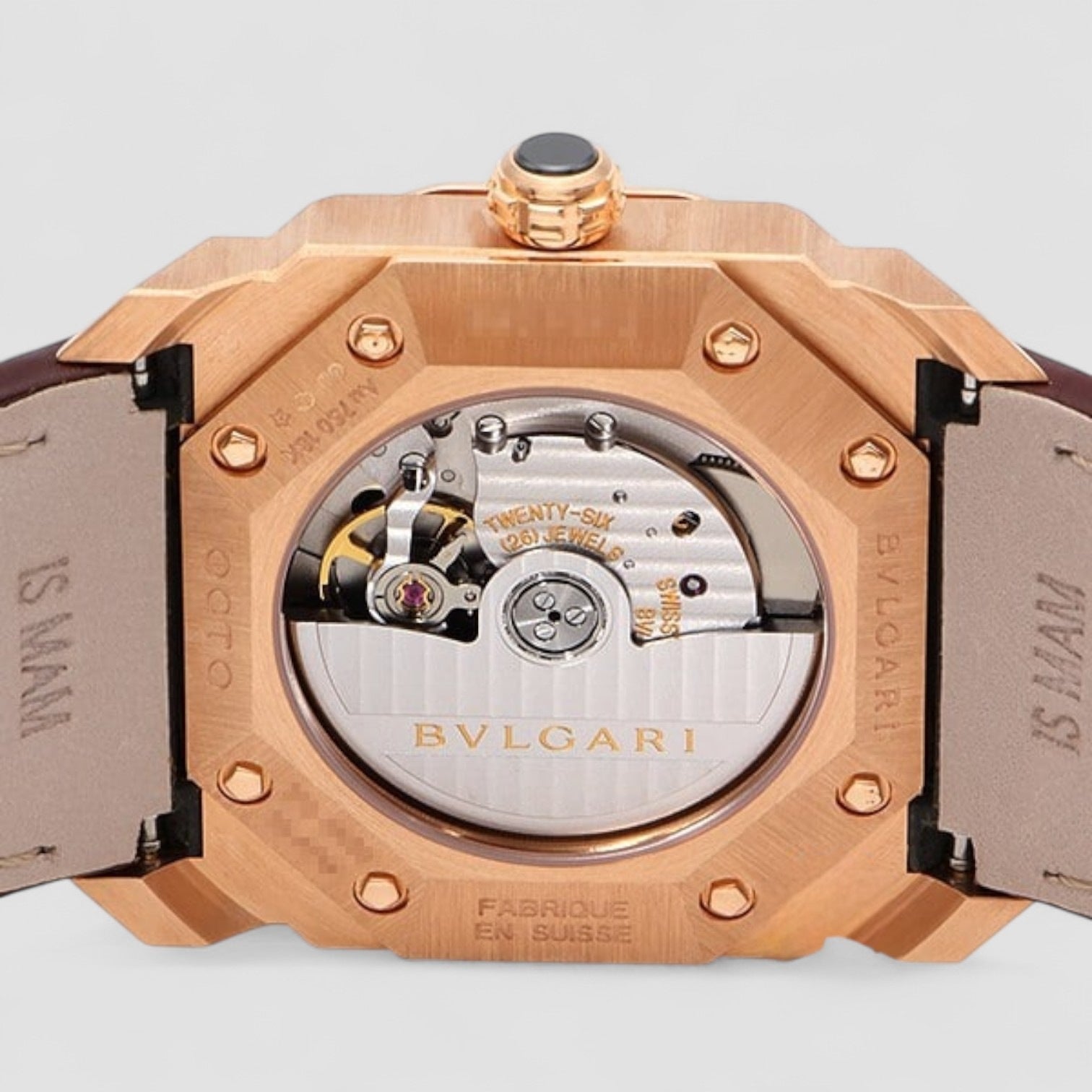 Octo Solotempo Silver Dial Pink Gold 38mm