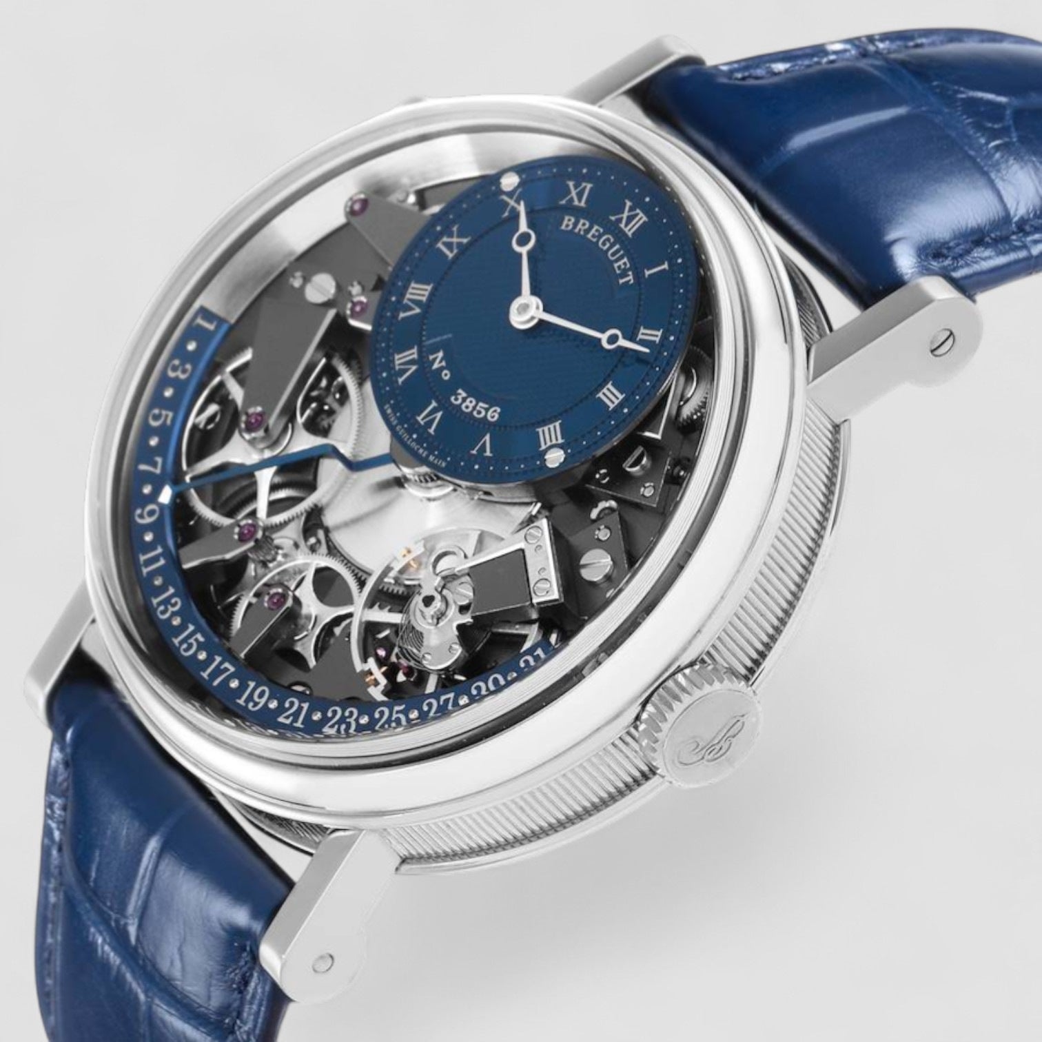 Tradition Quantieme Retrograde White Gold Mens Watch