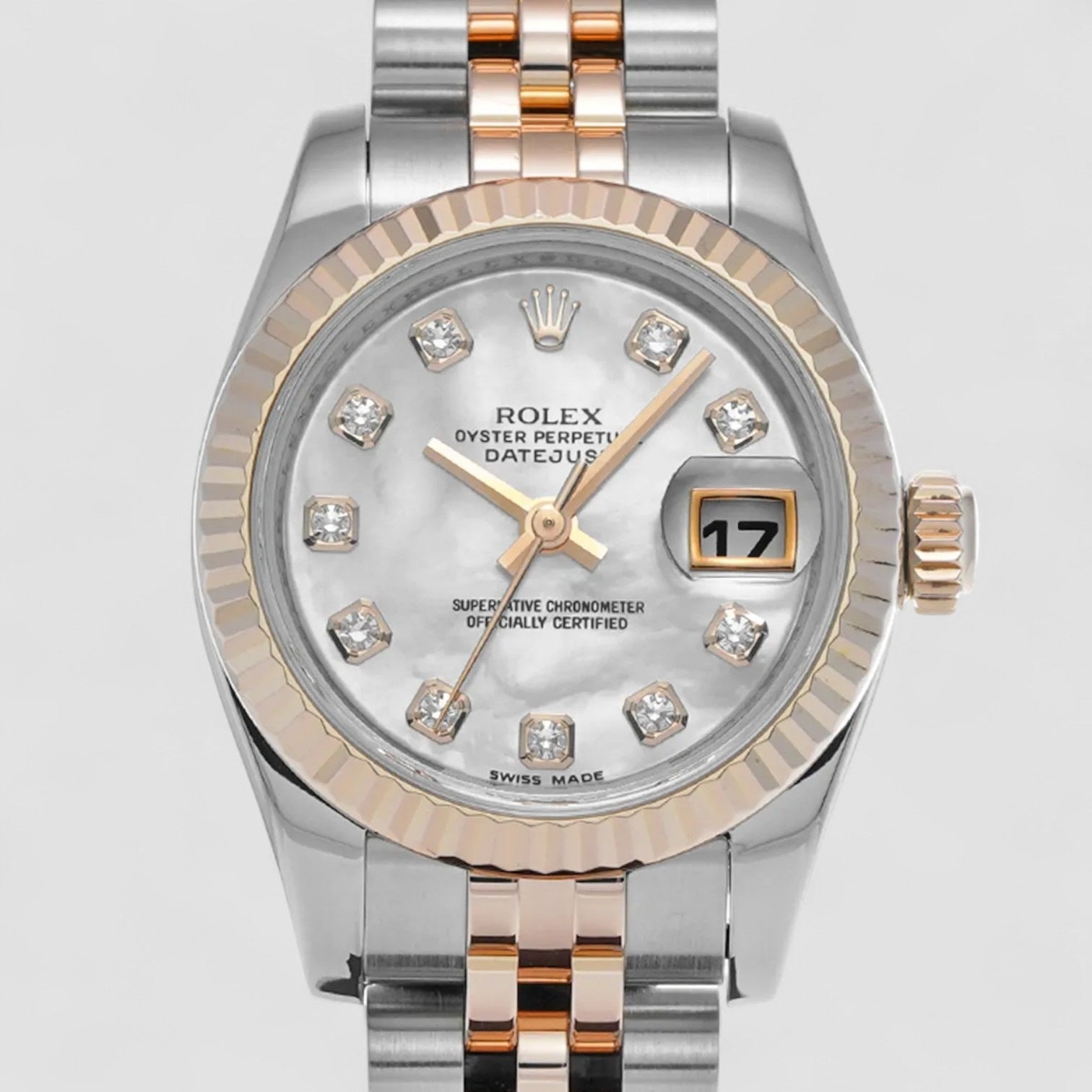 Lady-Datejust 26 SLVDJ Silver Diamond Dial